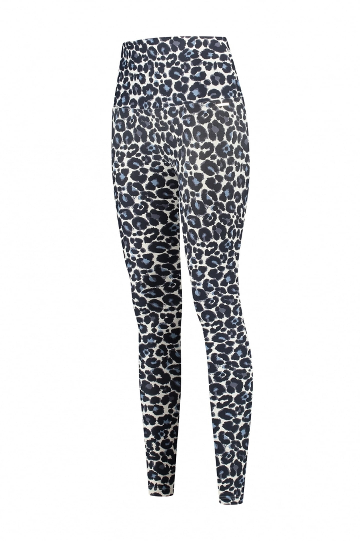 CLASSIC LEGGINGS HIGH WAISTBAND LEOPARD SUMMER BLUE 2