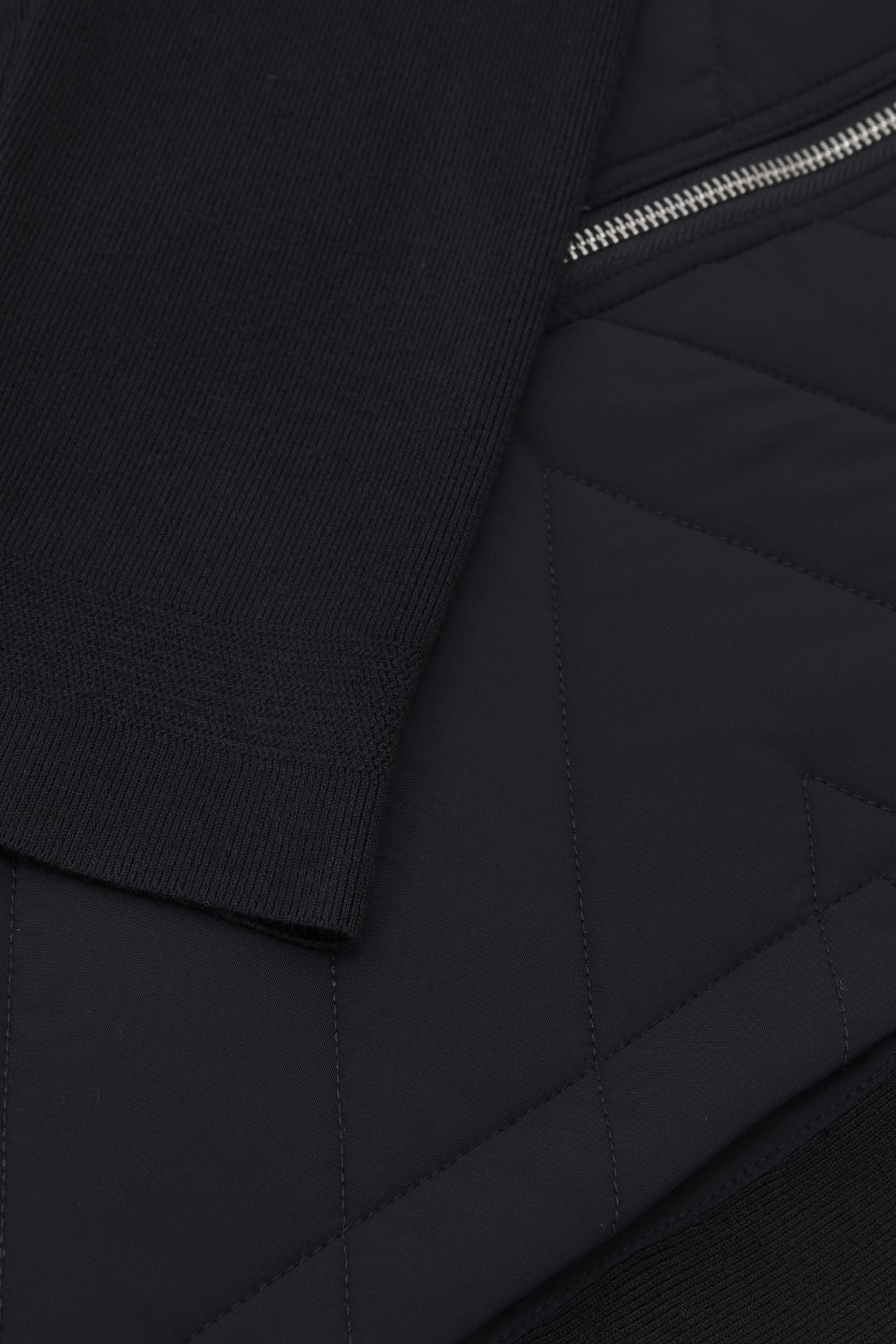 KNITTED HYBRID JACKET NAVY 4