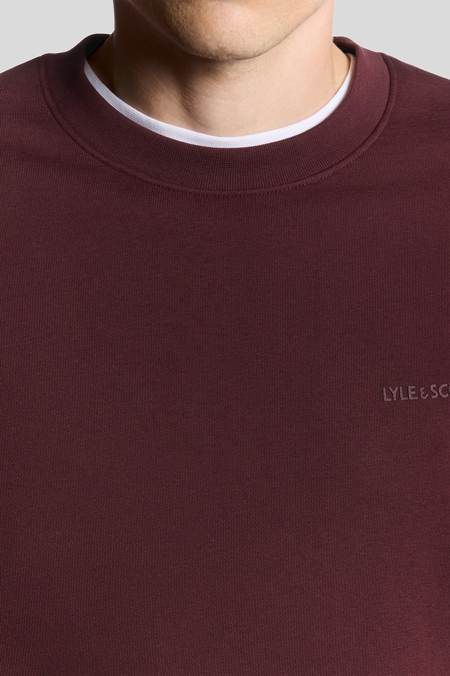 LOGO BRUSHBACK CREW NECK JUMPER PORT 5