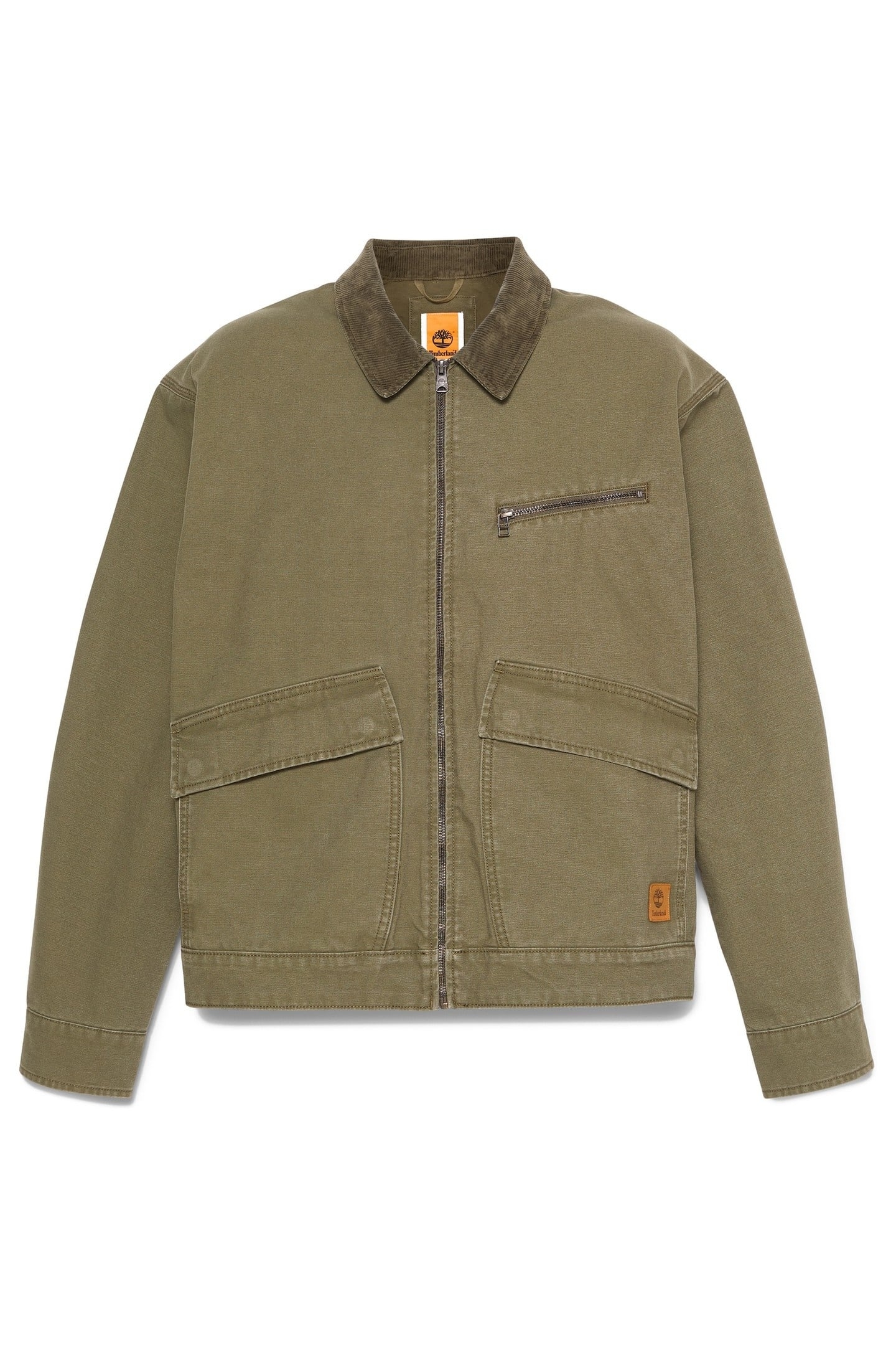 STRAFFORD WASHED CANVAS JACKET LEAF GREEN 3