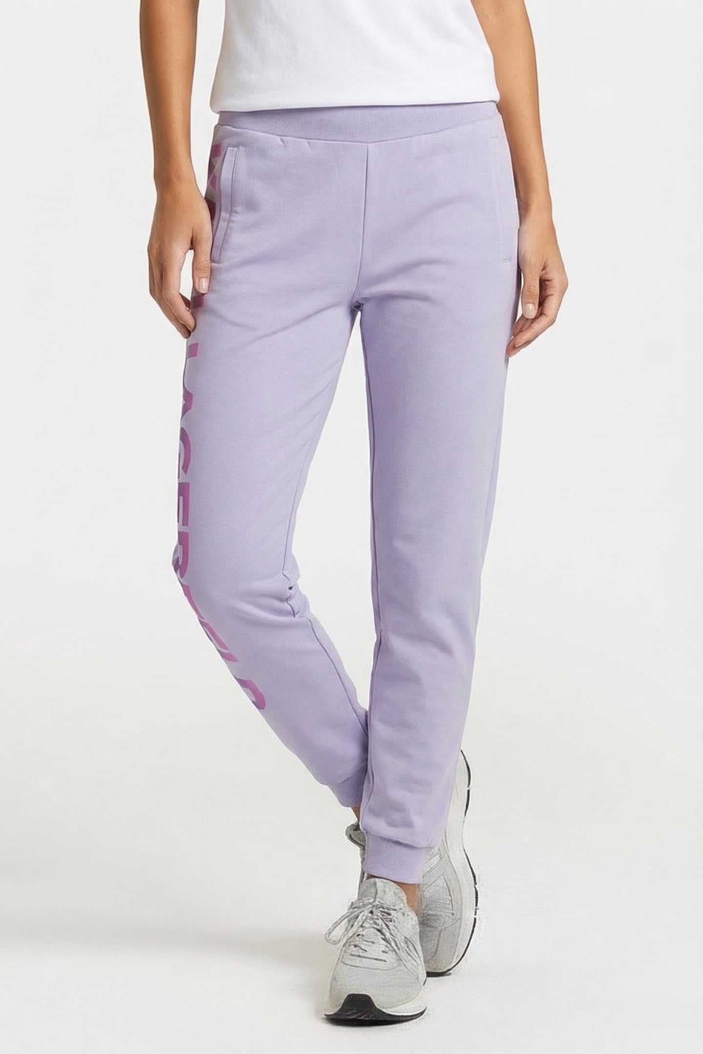 LAVENDER BIG LOGO SWEAT PANTS 1