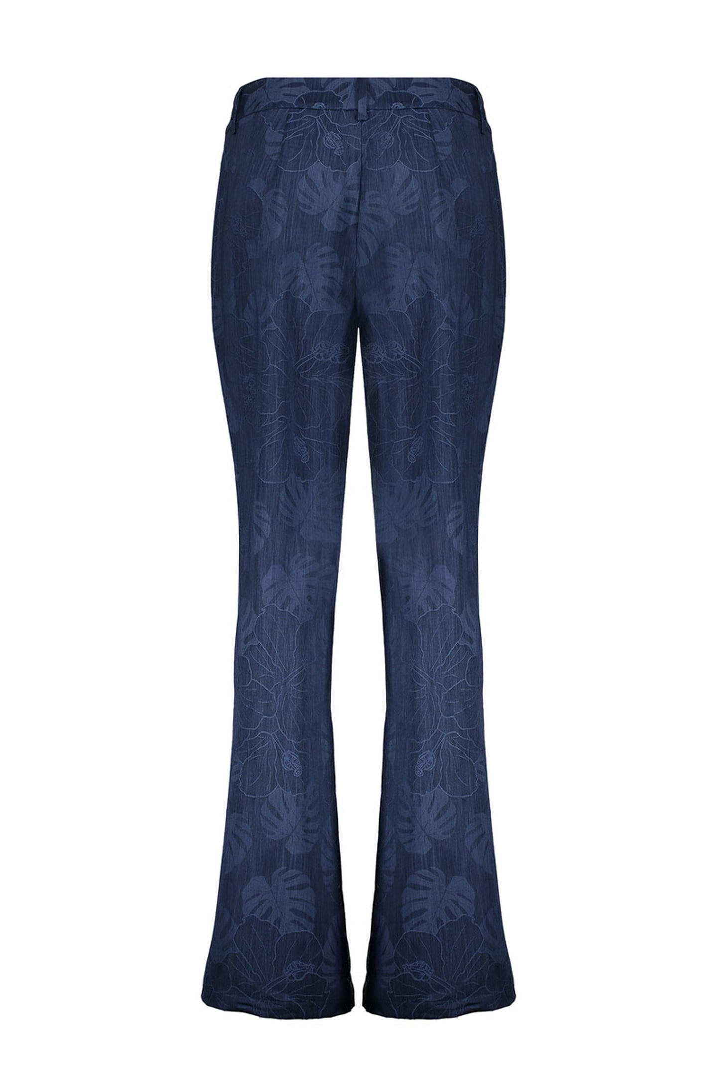 PANTS DENIM FLOWERS BLUE 2