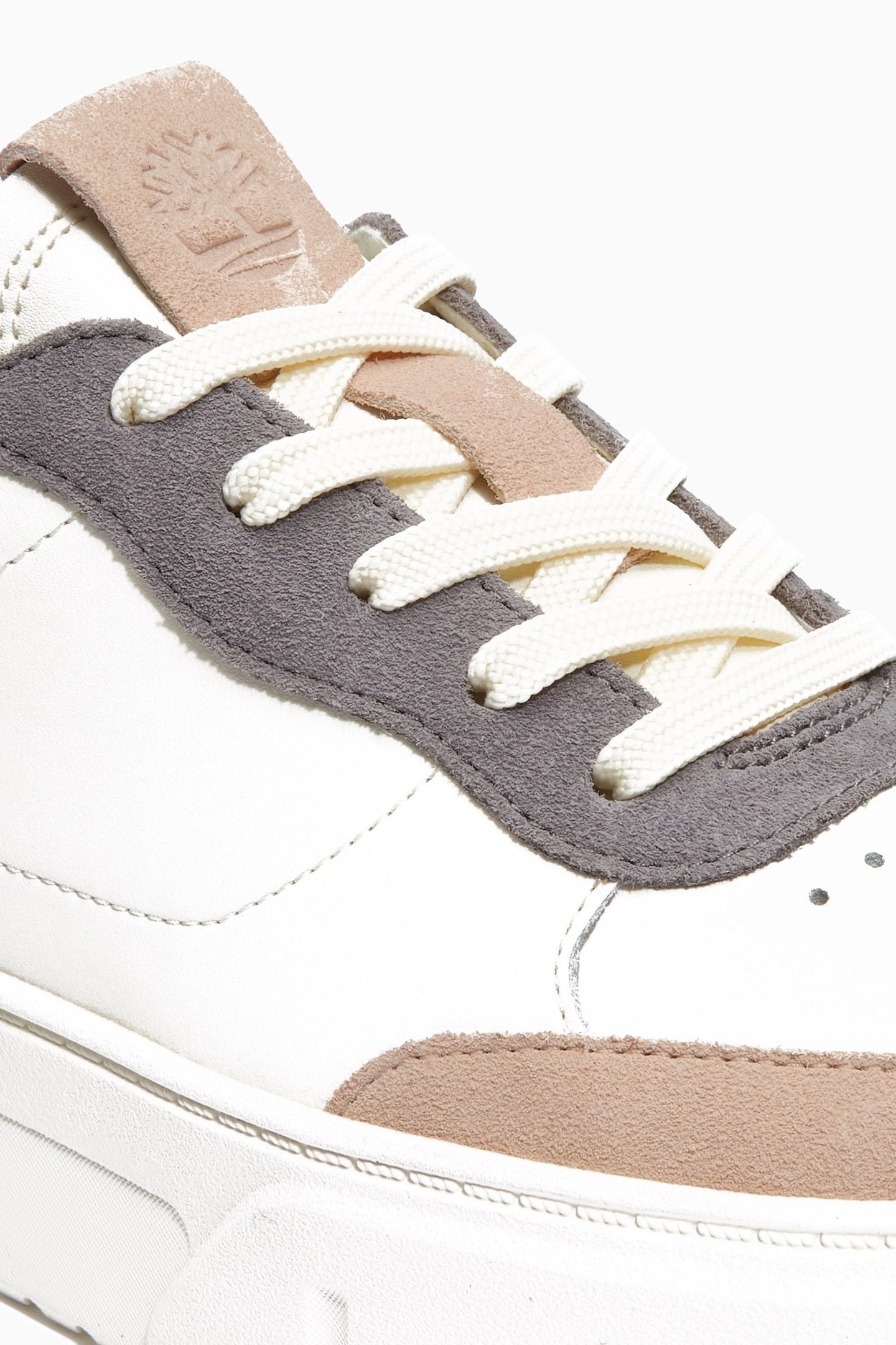 LAUREL COURT LOW LACE UP SNEAKER NATURAL LEATHER GREY 6