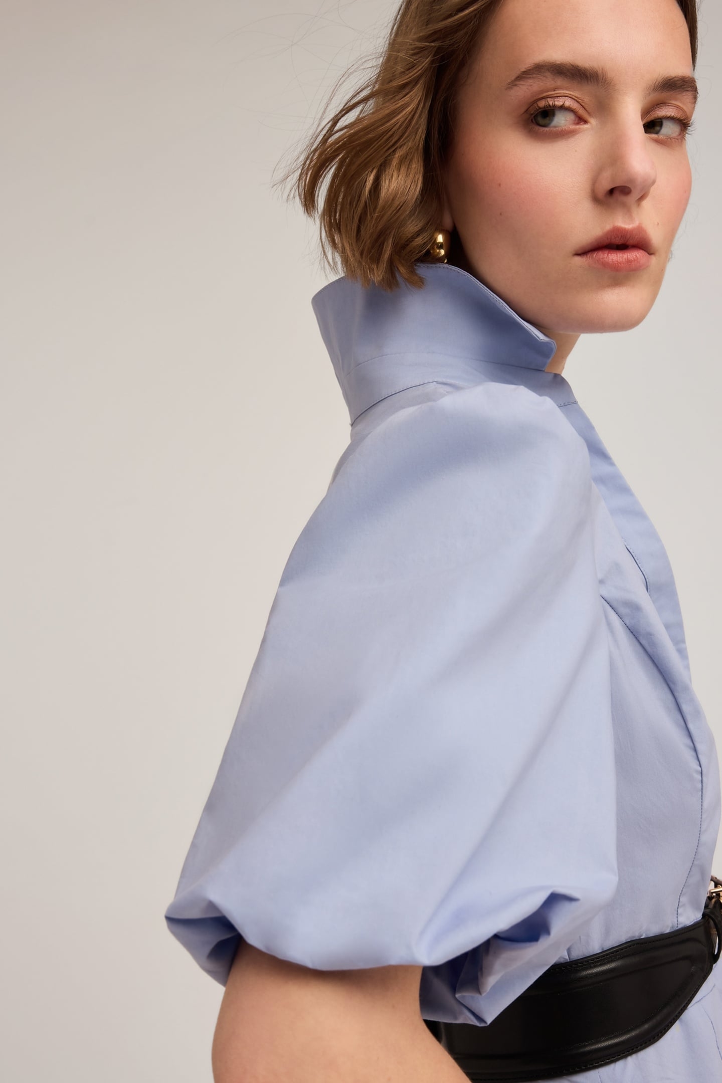 POPLIN CHEMISIER DRESS LIGHT BLUE 4