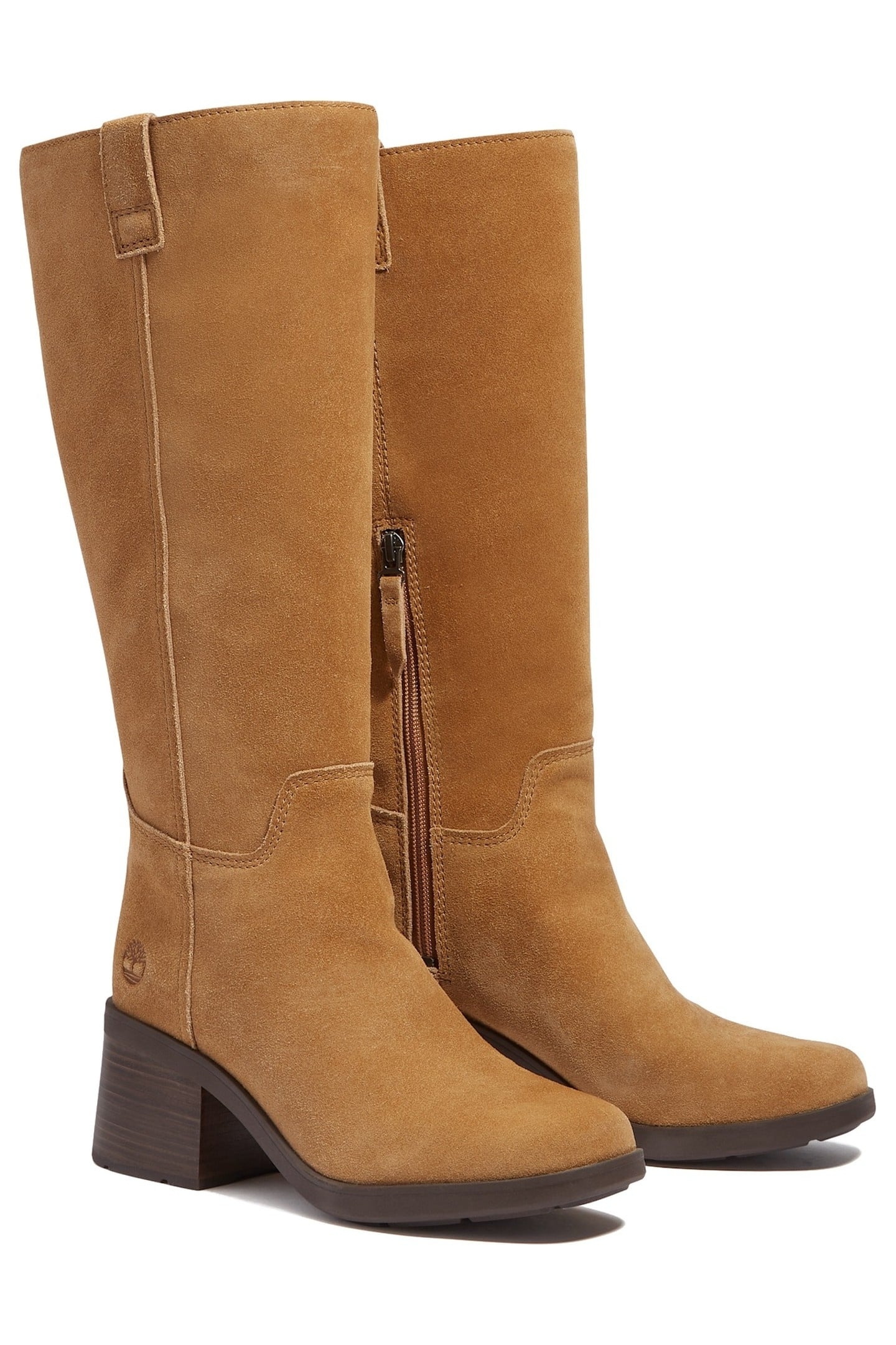 BELLEVAUX TALL ZIP UP BOOT MEDIUM BROWN SUEDE 2