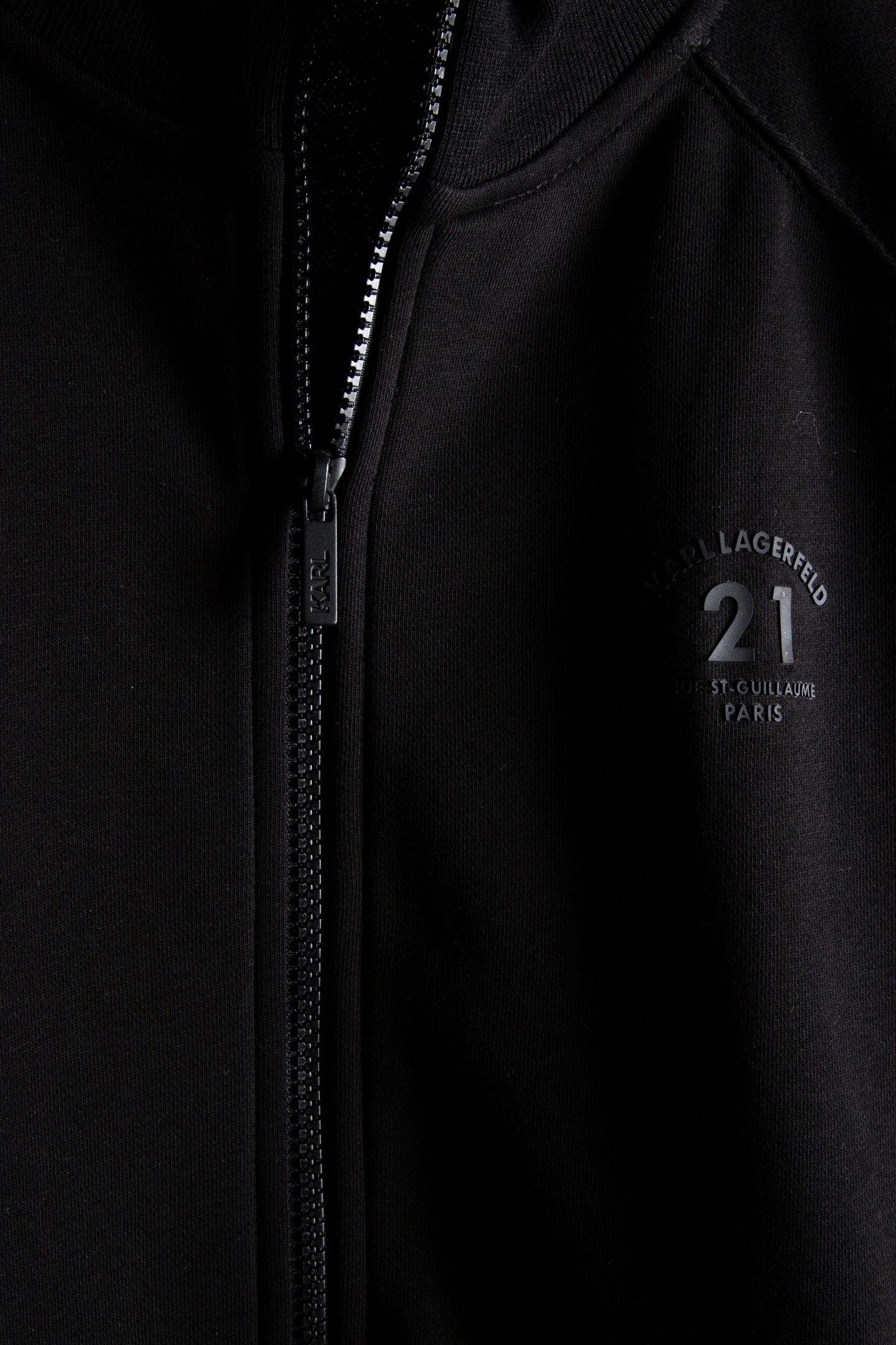BLACK SWEAT ZIP JACKET 5