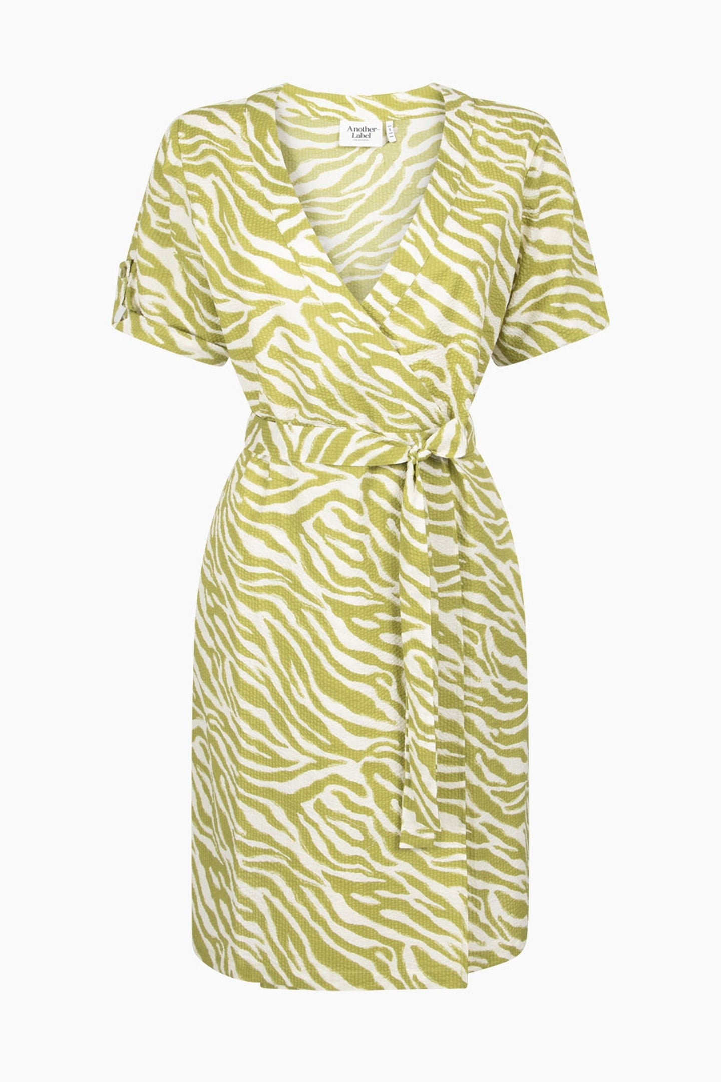 HAILEY DRESS ABSTRACT GREEN 3