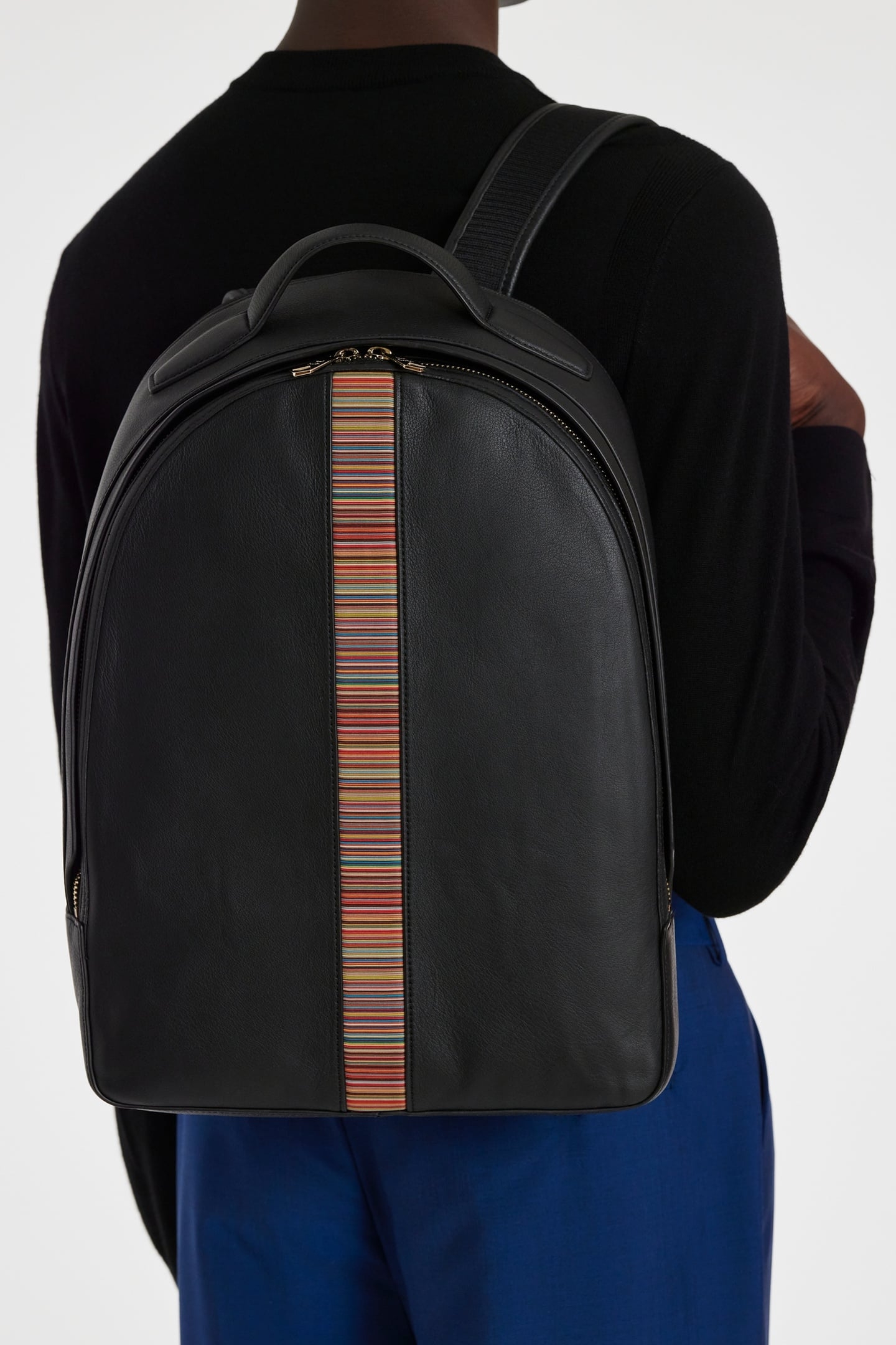 BAG BACKPACK STRIPED BLACK 2