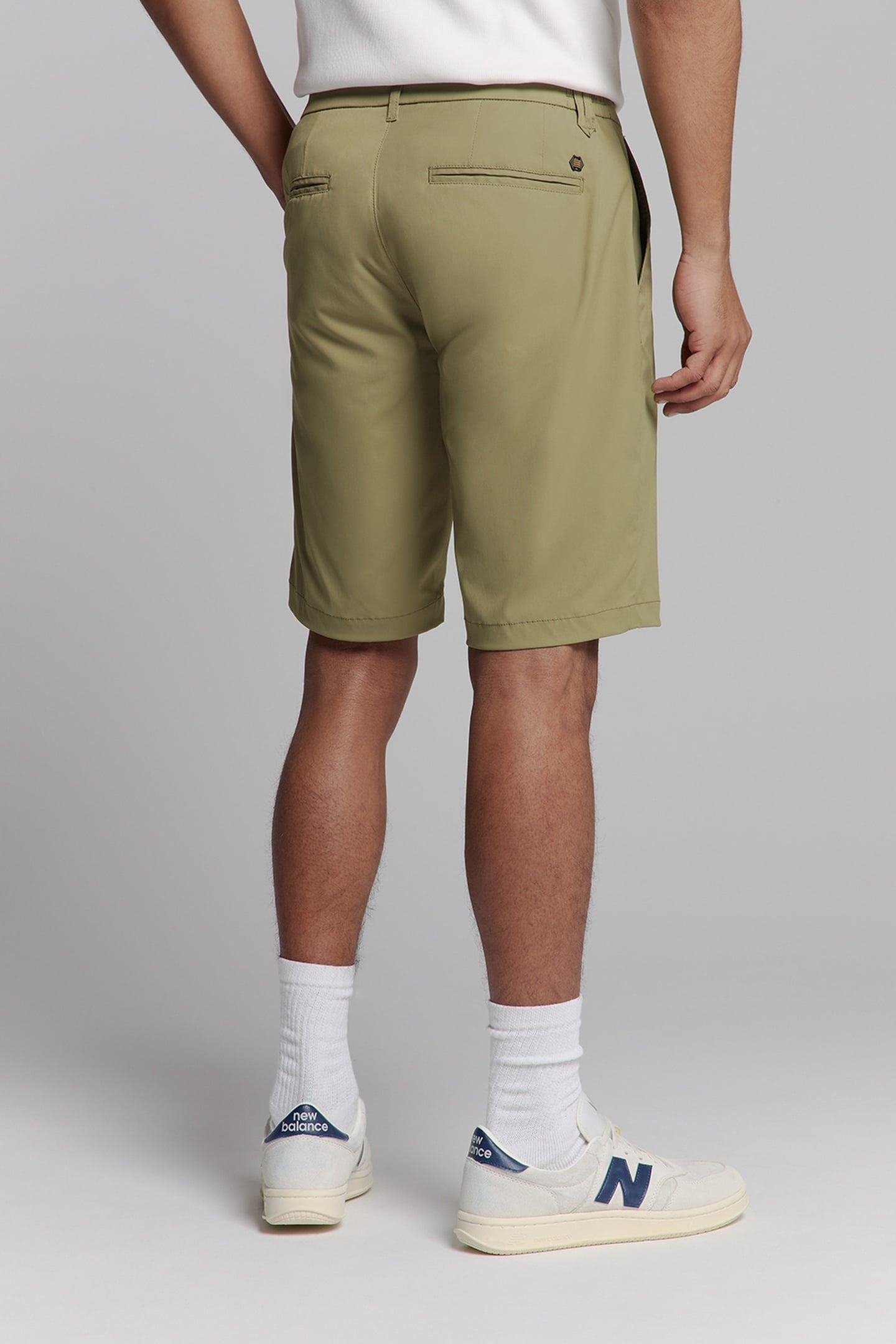 SHORT STRETCH CHINO TRAVEL TWILL MID ARMY 2