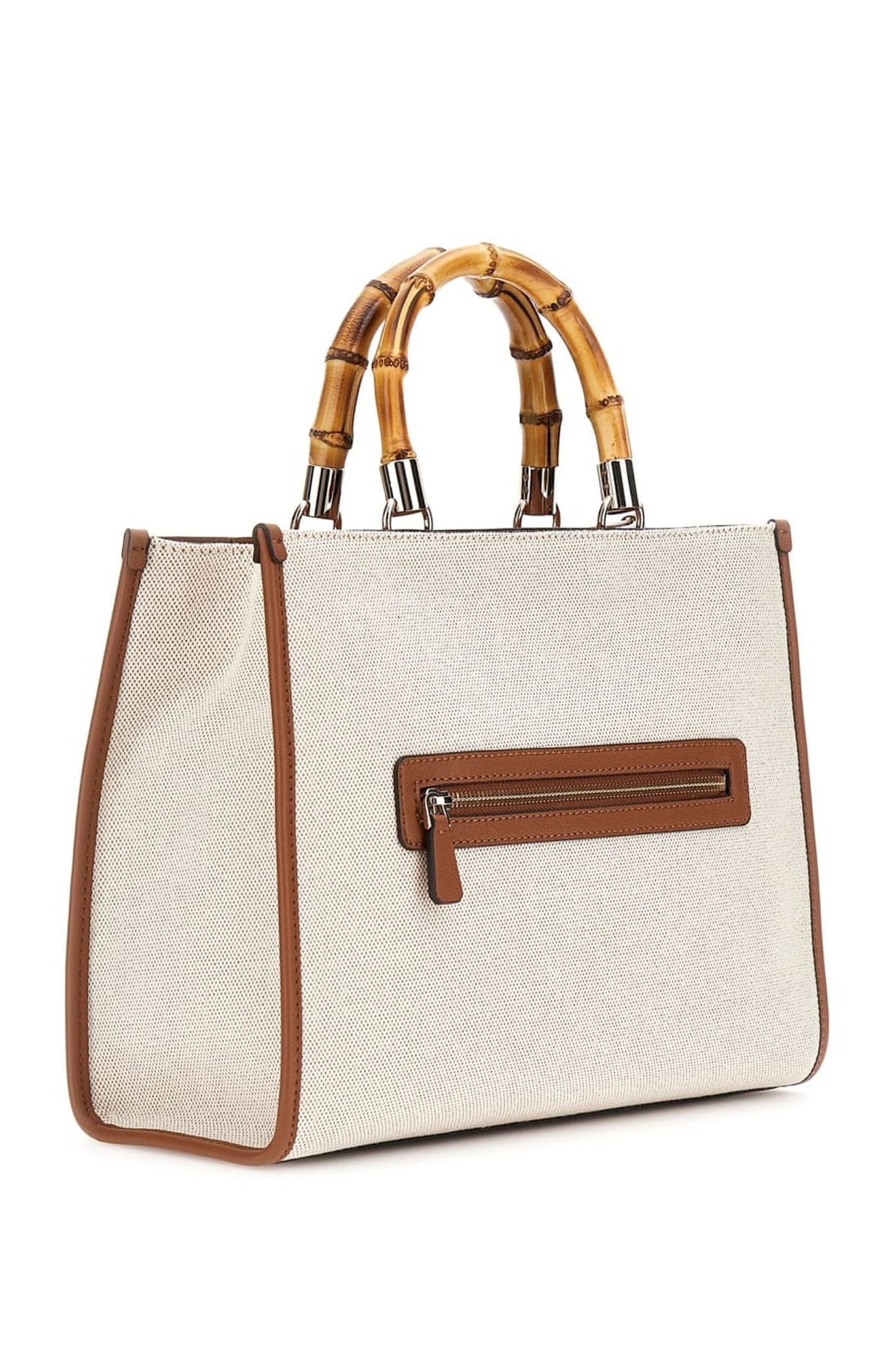 CANVAS II SMALL TOTE NATURAL/LATTE LOGO 5