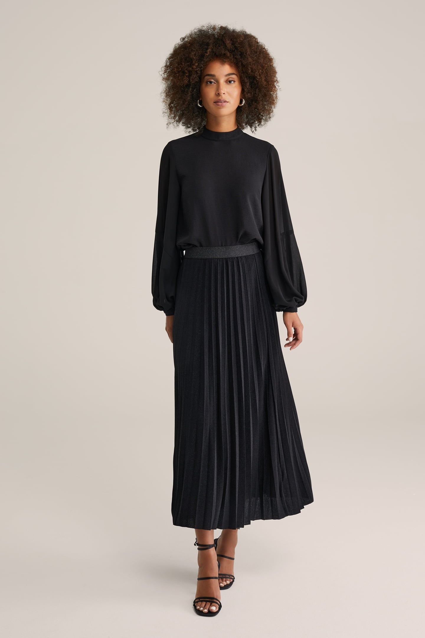 SKIRT MEDIUM LENGTH BLACK 3