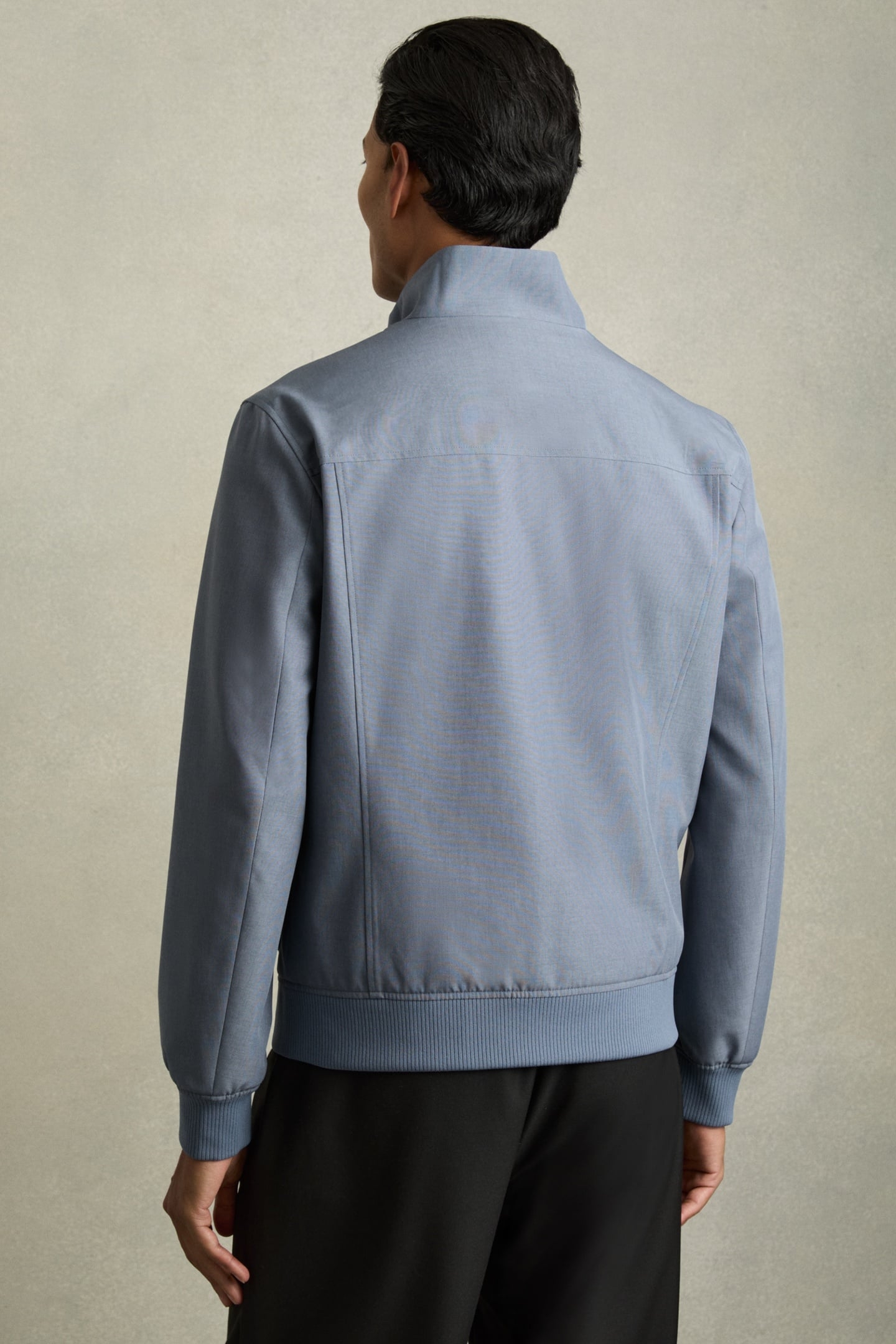 LS ZIP THROUGH FUNNEL NECK JACKET AIRFORCE BLUE 2