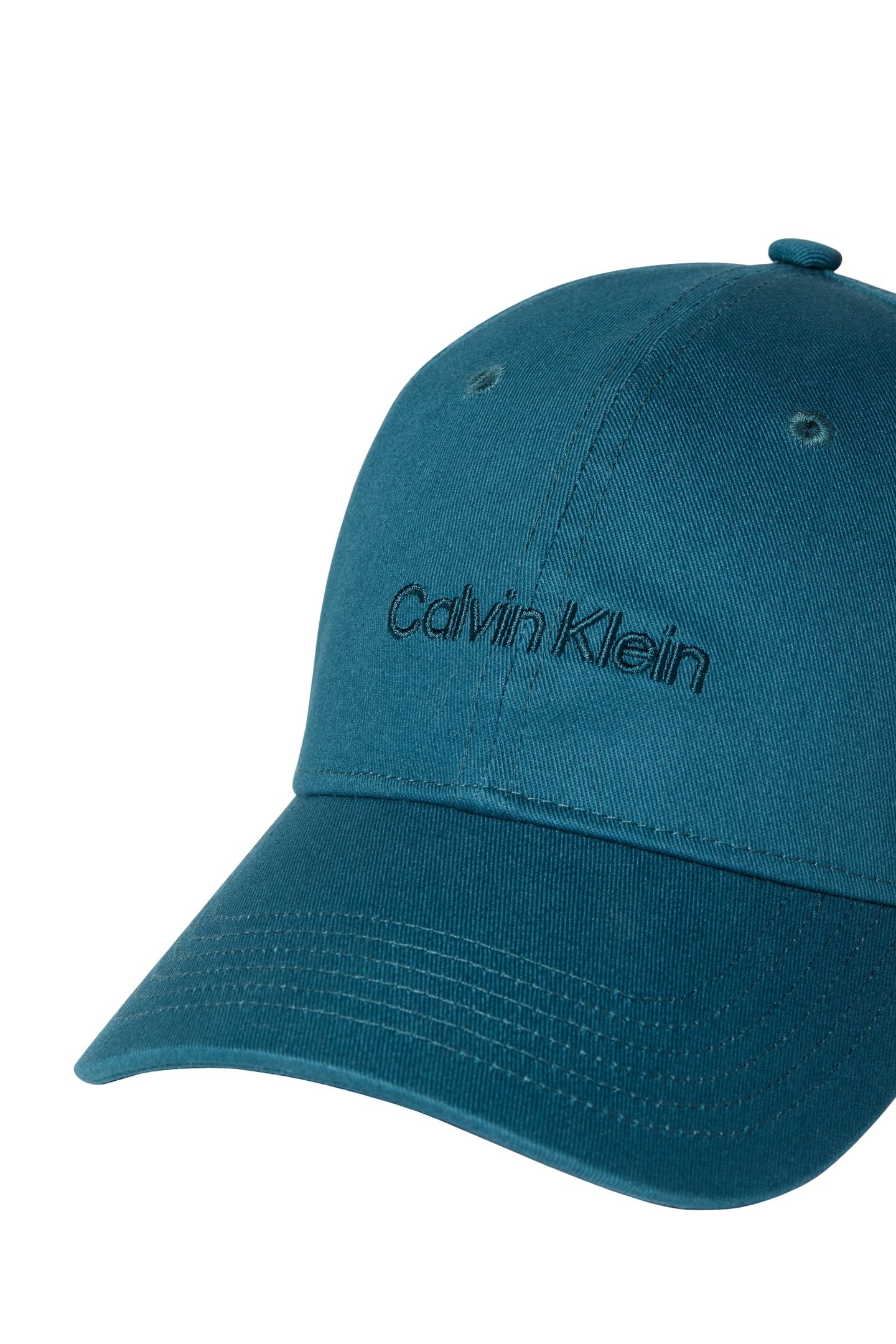 LOGO EMBROIDERY BASEBALL CAP DARK TEAL 4