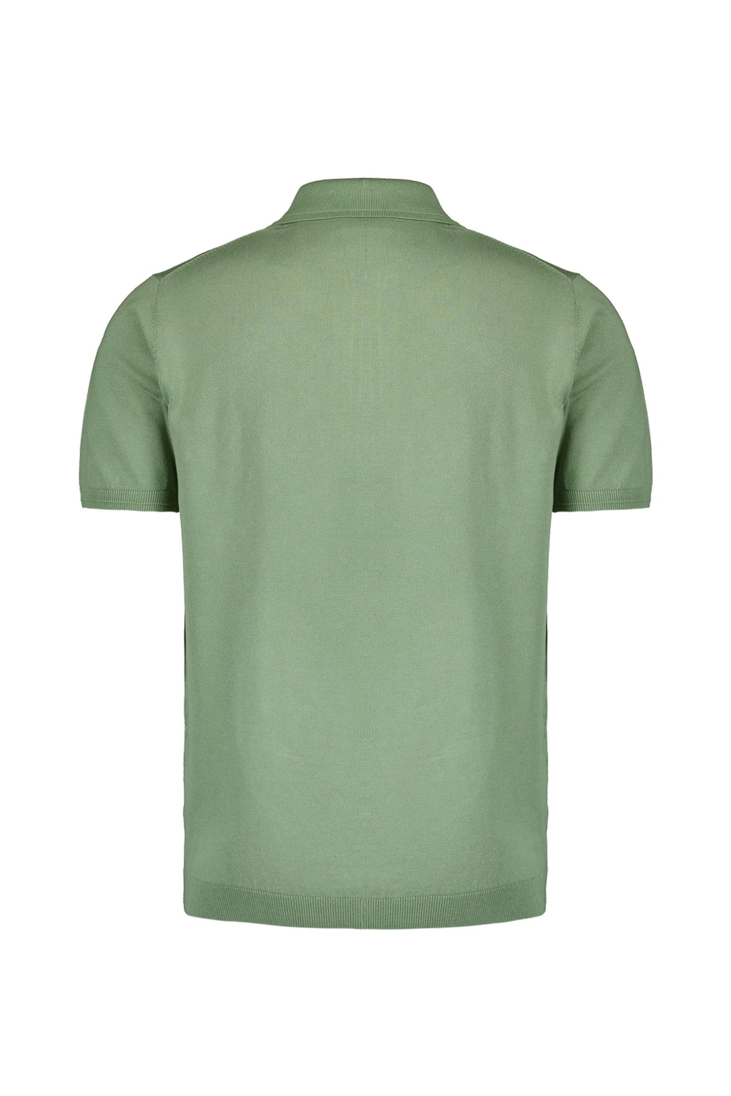 PULLOVER SHORT SLEEVE POLO ZIP SOLID GREEN 5