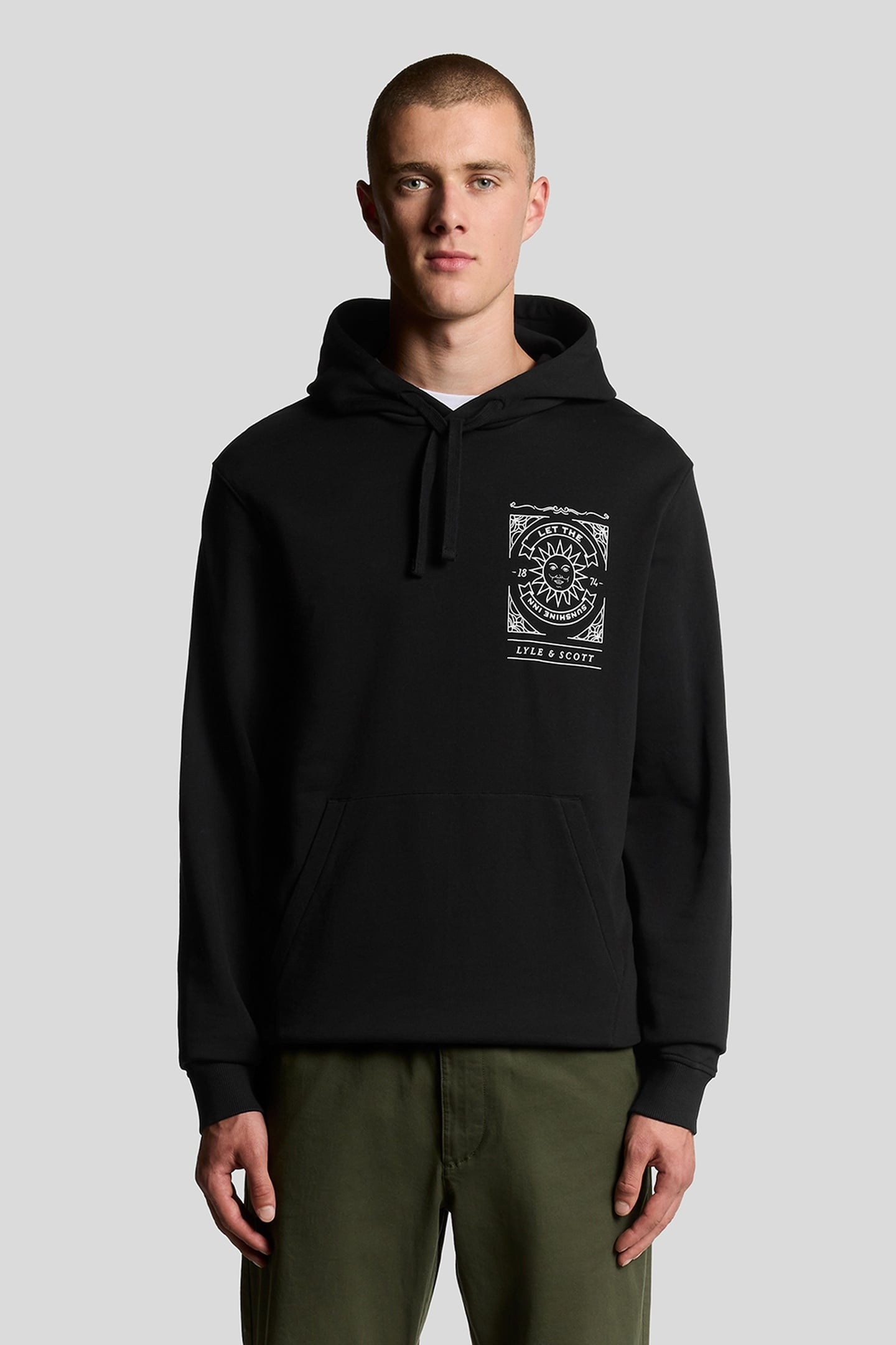 SUNSHINE INN GRAPHIC HOODIE JET BLACK 2