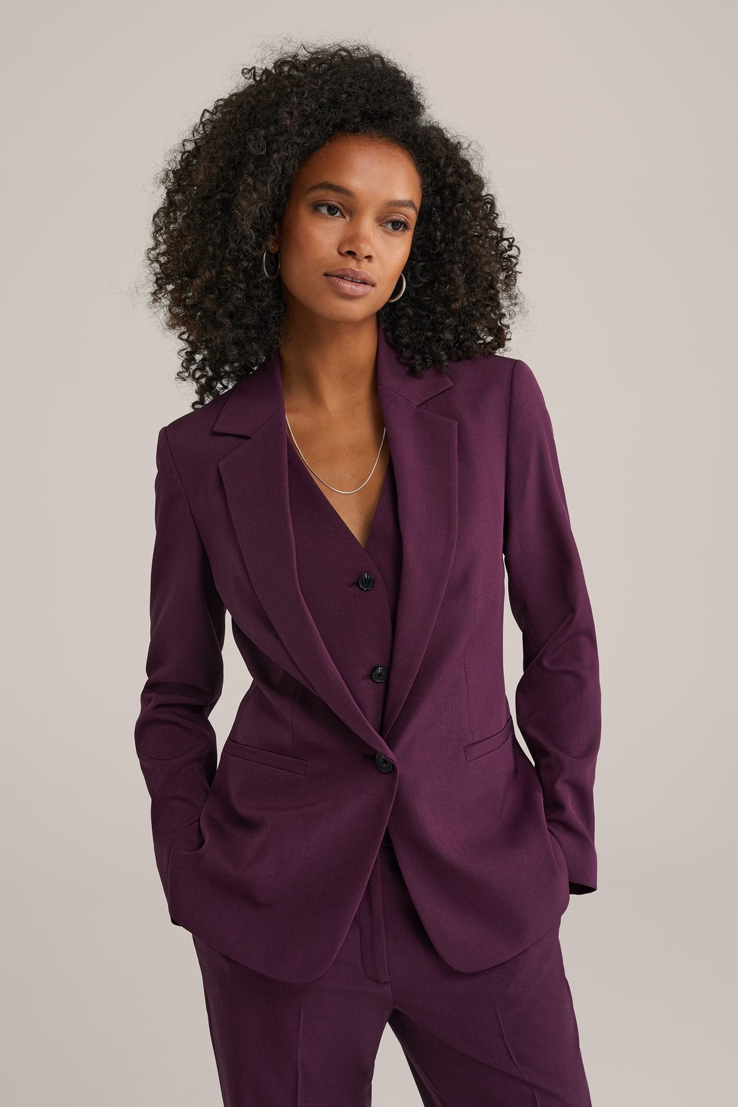 BLAZER AUBERGINE 1