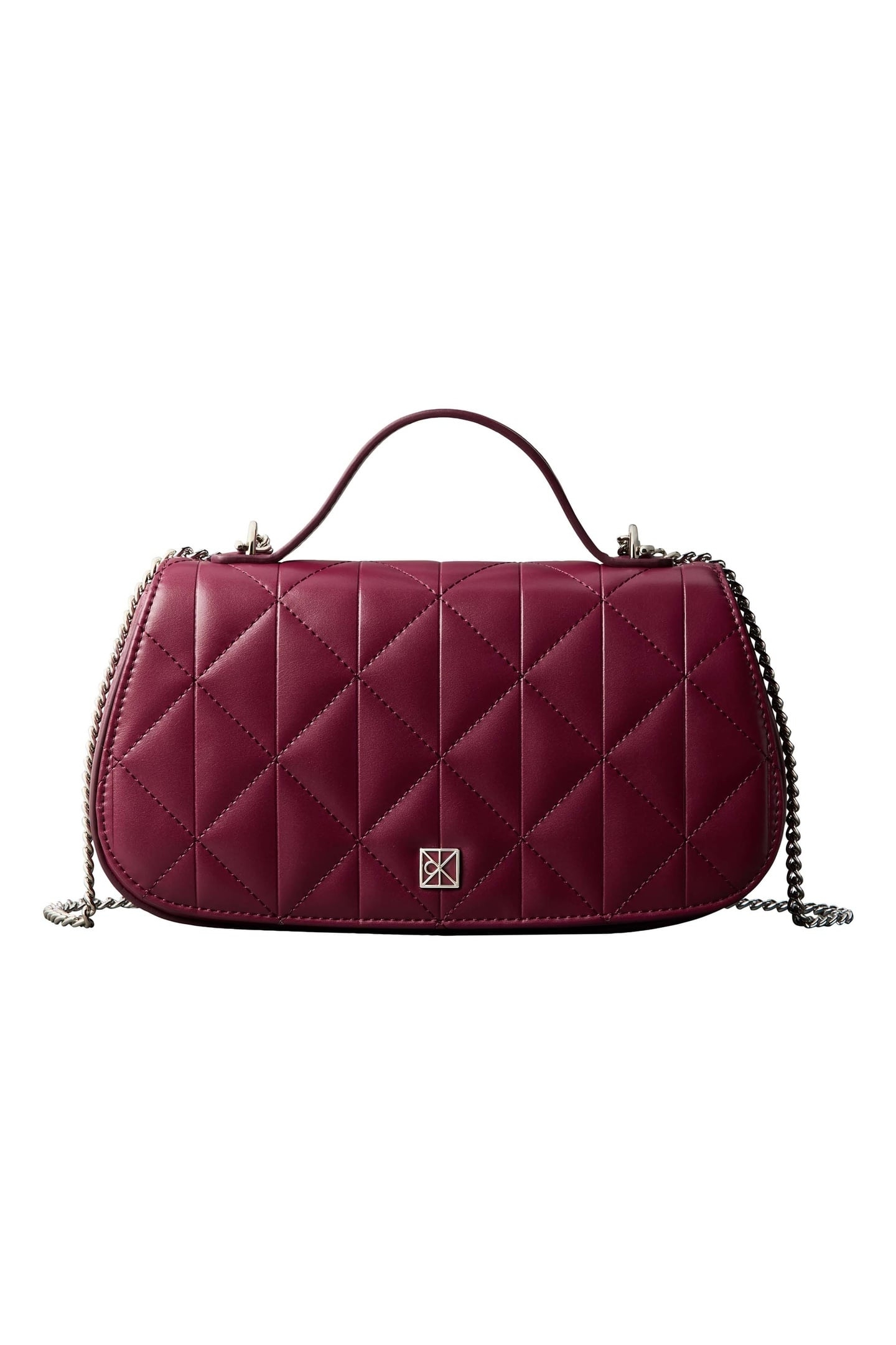 QUILTED TOP HANDLE CHAIN BAG ALLURING PINK 2