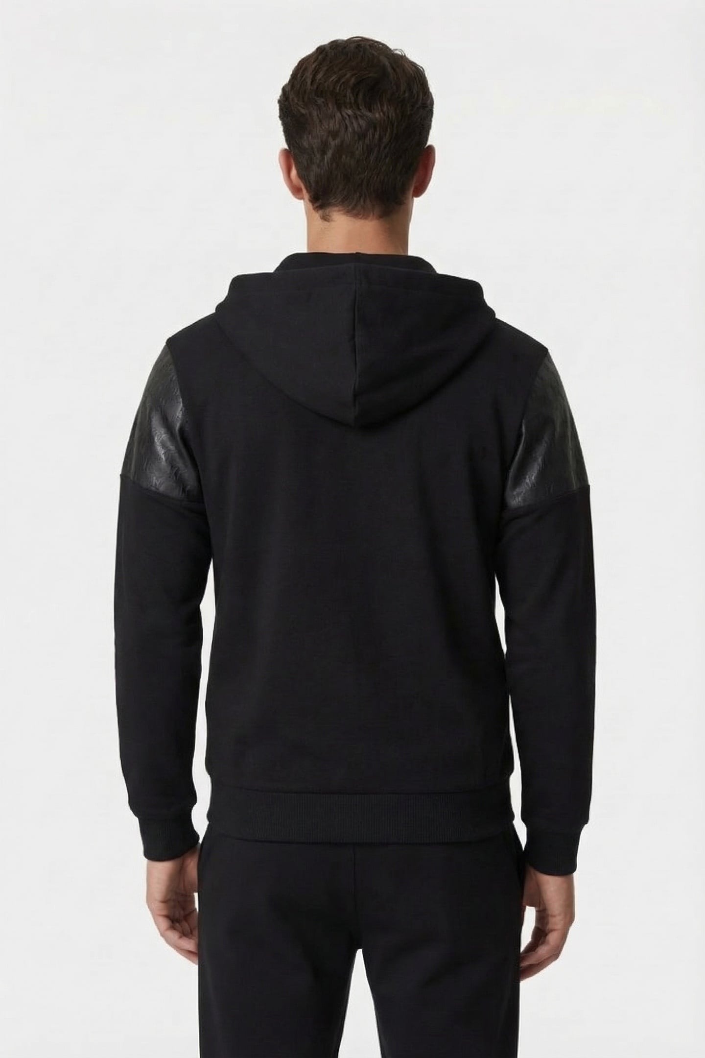 BLACK SWEAT HOODY JACKET 2