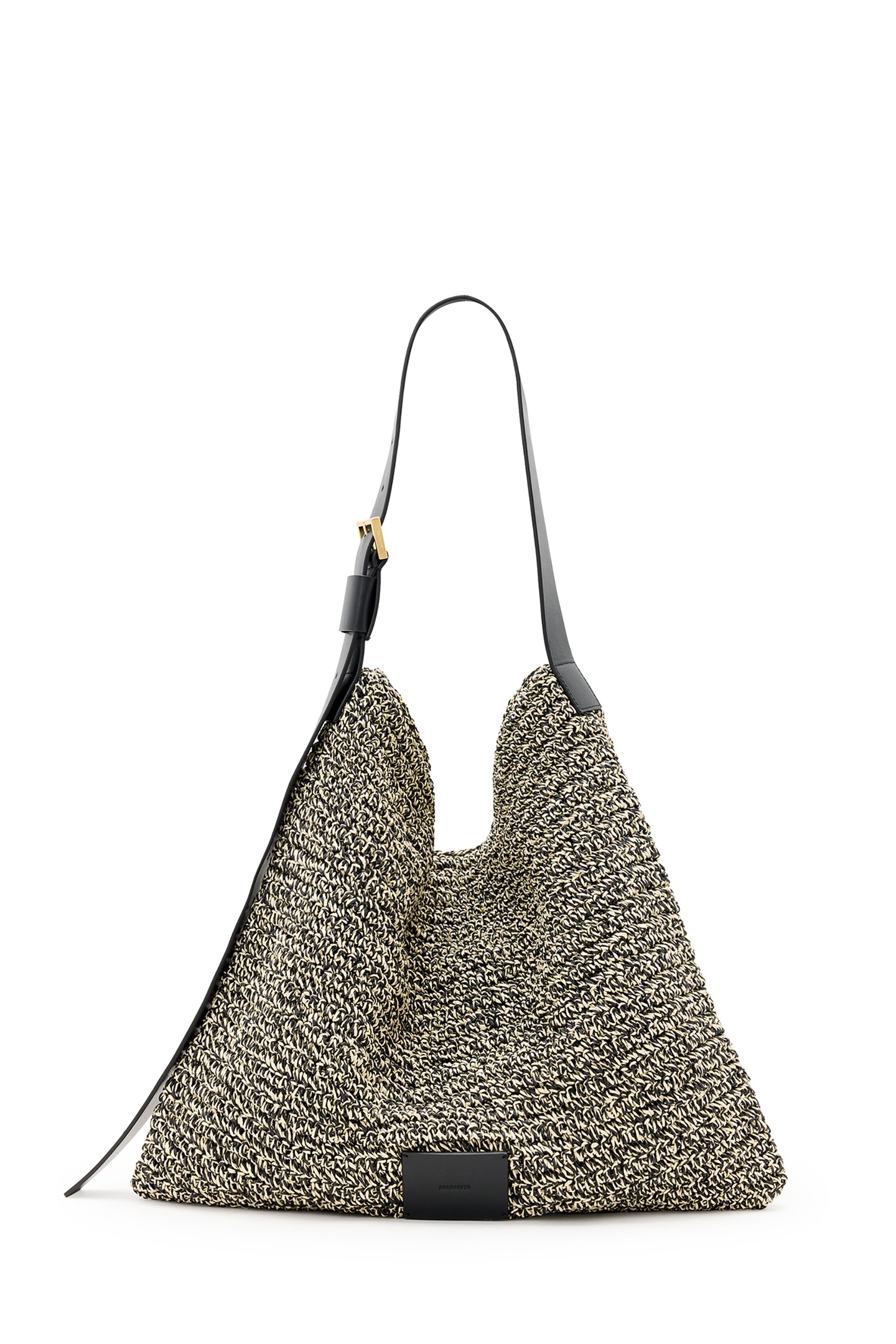 ASHA PAPER SHLDR BAG BLACK/NATURAL 3