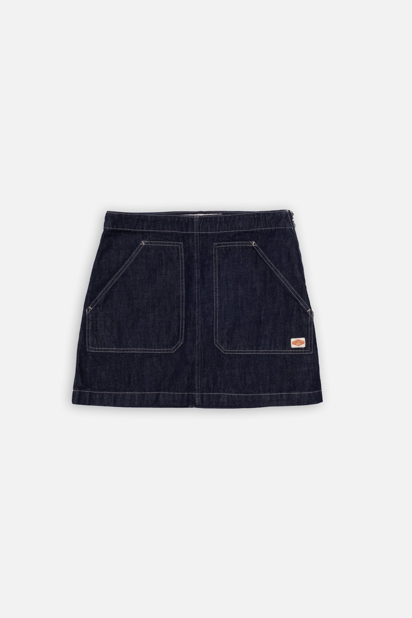 ELVY WORKWEAR DENIM SKIRT DARK BLUE 3