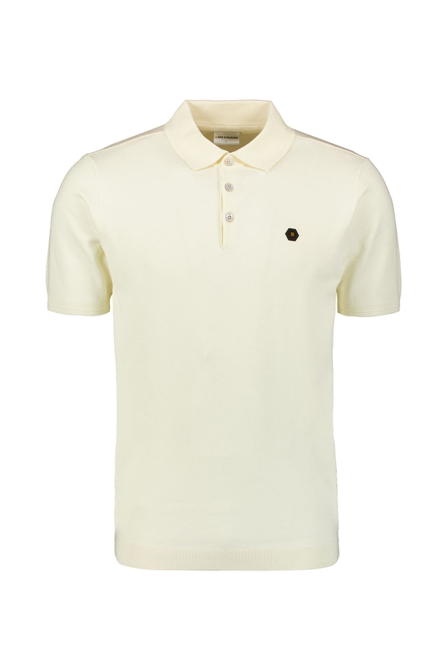PULLOVER SHORT SLEEVE POLO BUTTON SOLID OFFWHITE 4