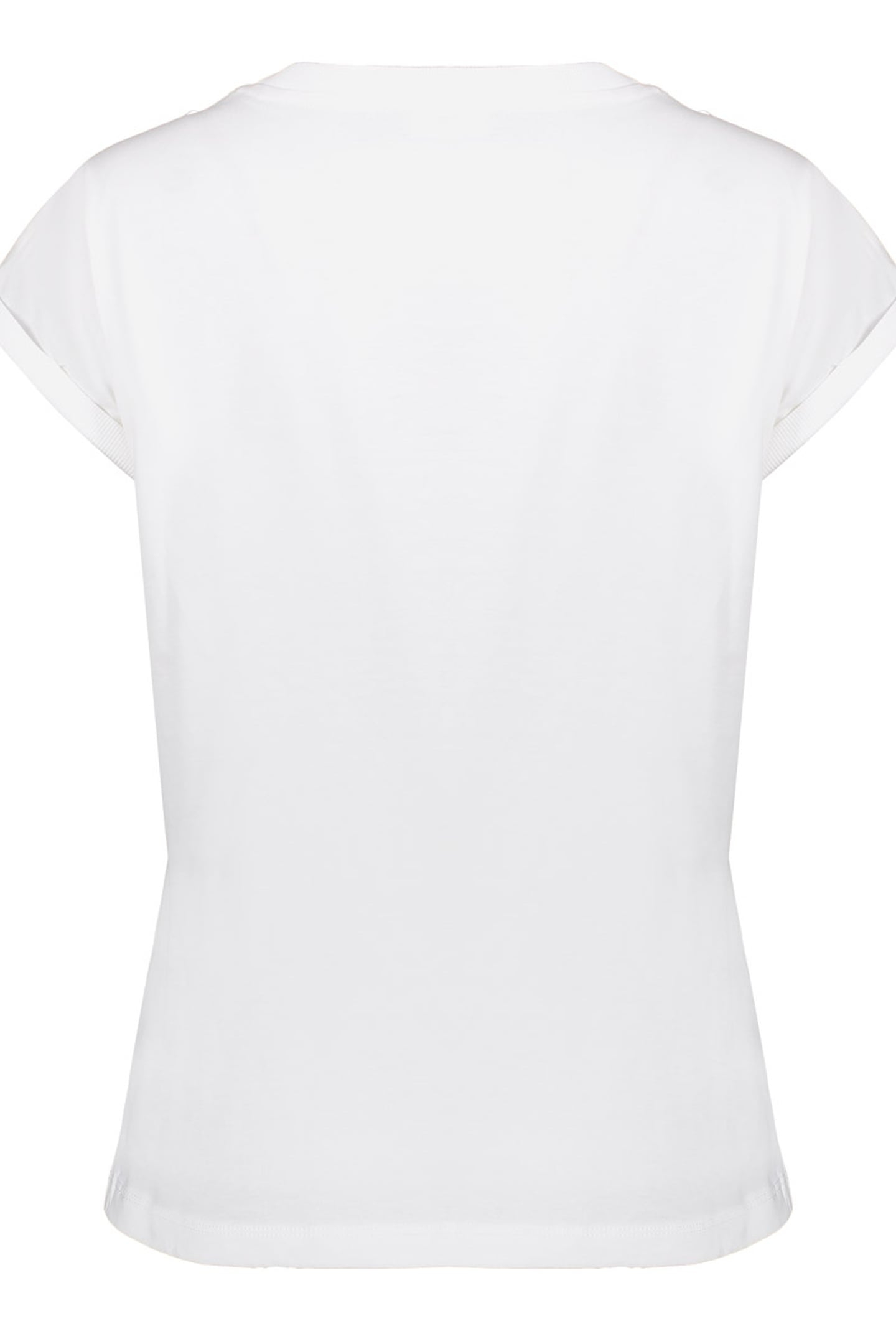 T-SHIRT EMBROIDERED WORD OFF-WHITE/SILVER 3