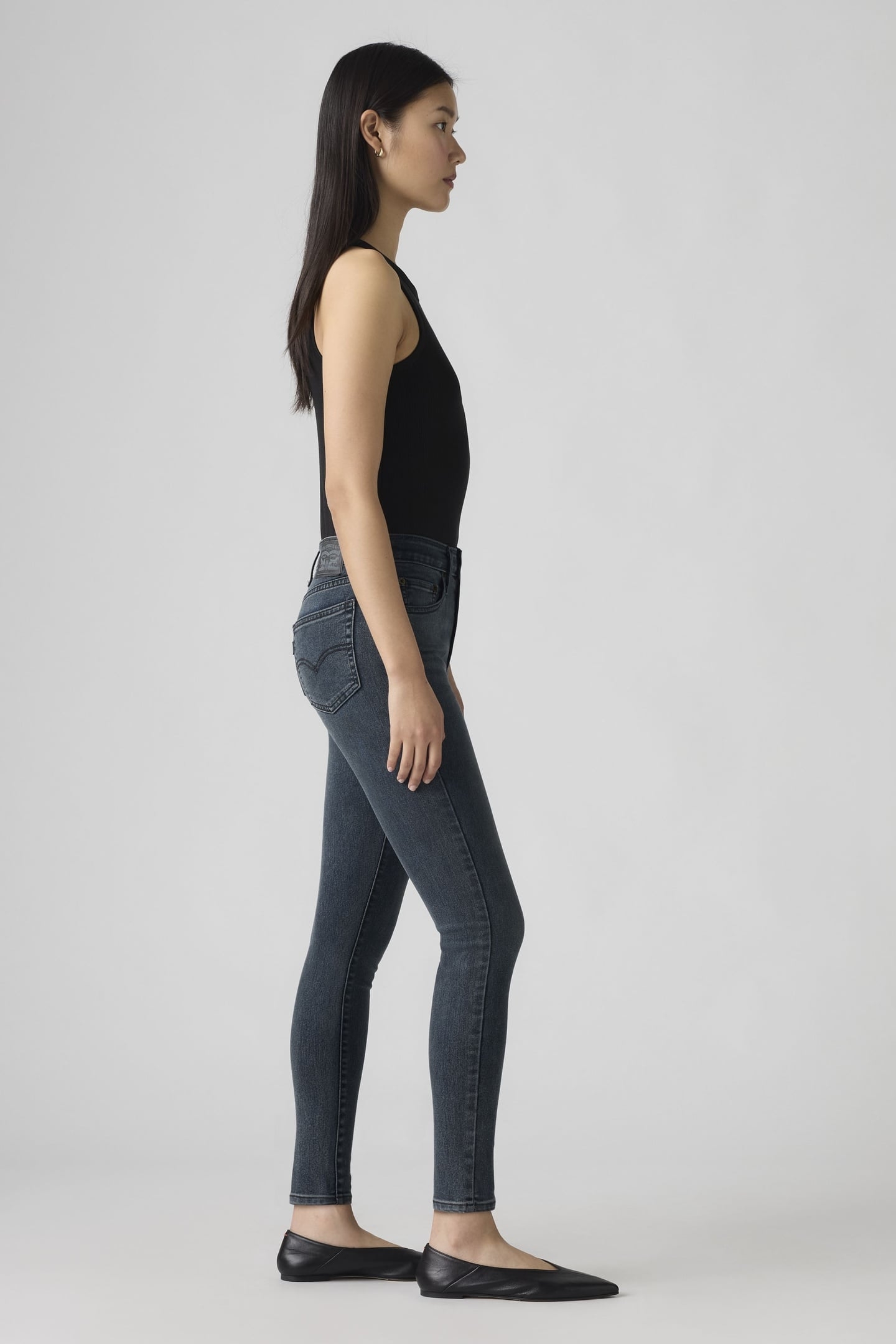 721™ HIGH RISE SKINNY JEANS BLACK 5
