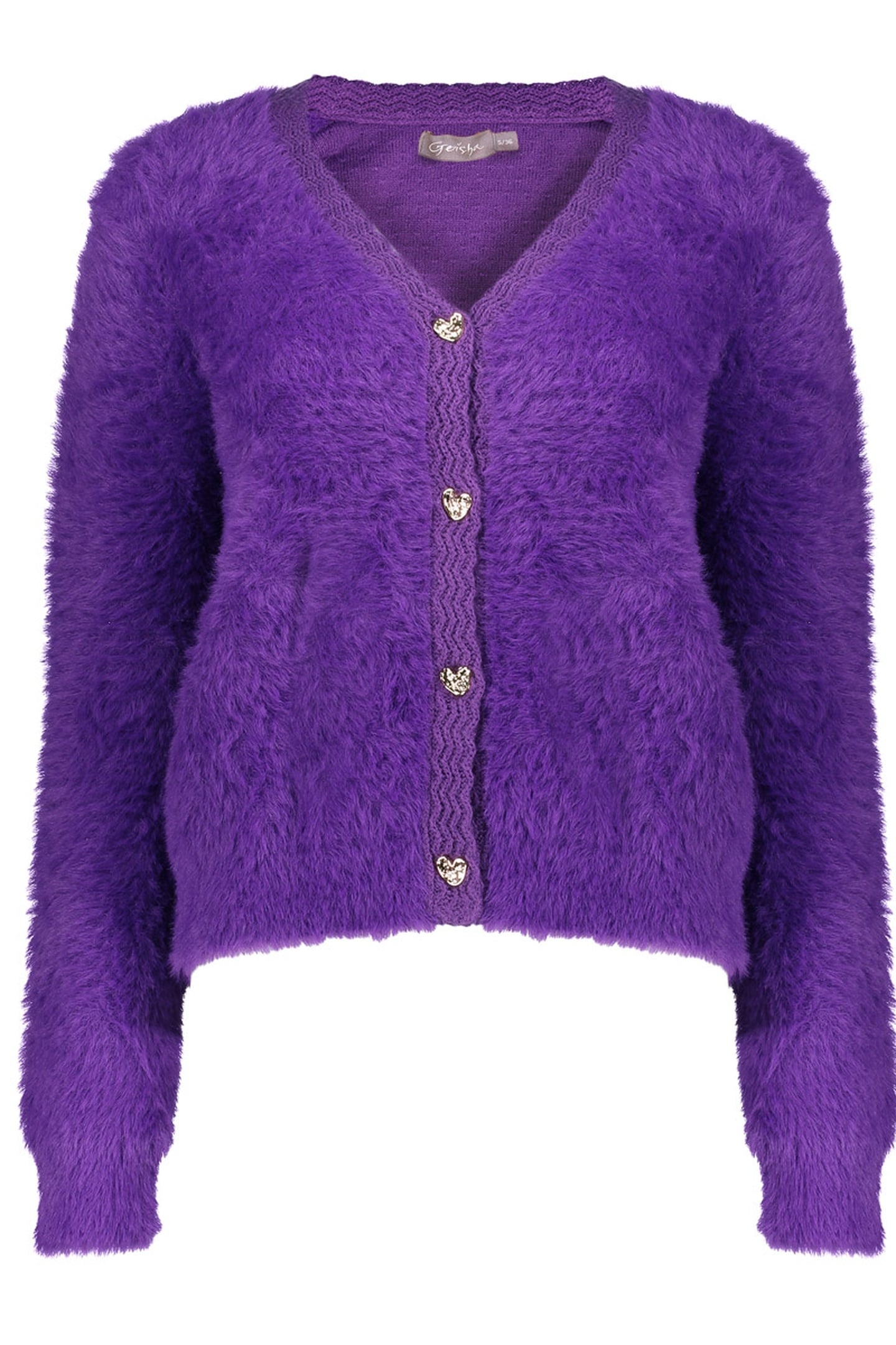 CARDIGAN HAIRY PURPLE 1