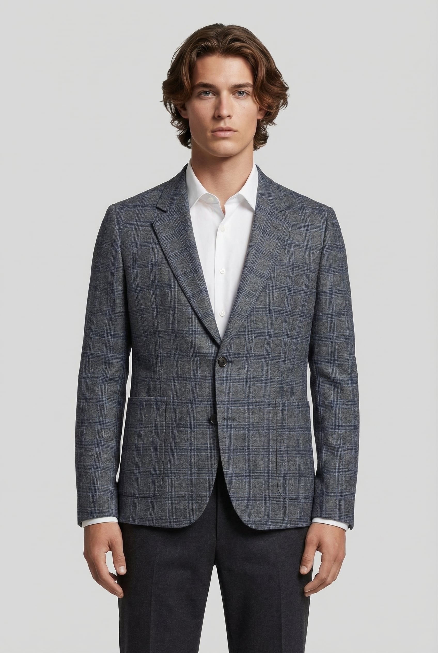JACKET UNLINED GREY MELANGE 1