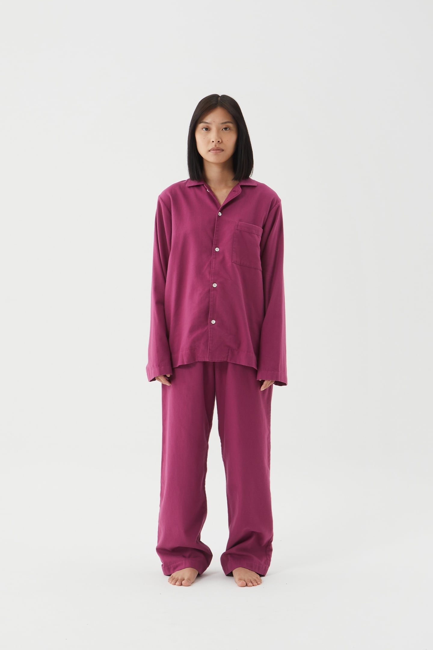 UNISEX FLANNEL, PYJAMAS SHIRT GRAPE 4
