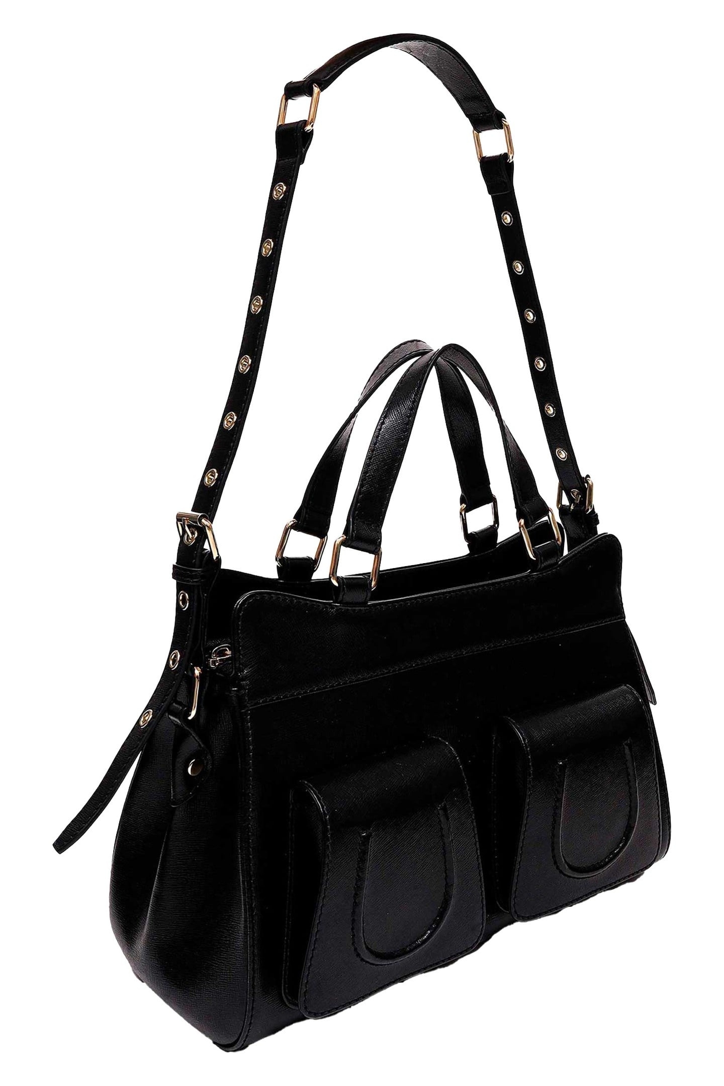 SMALL CHER FLORENCE BLACK W. GOLD 3