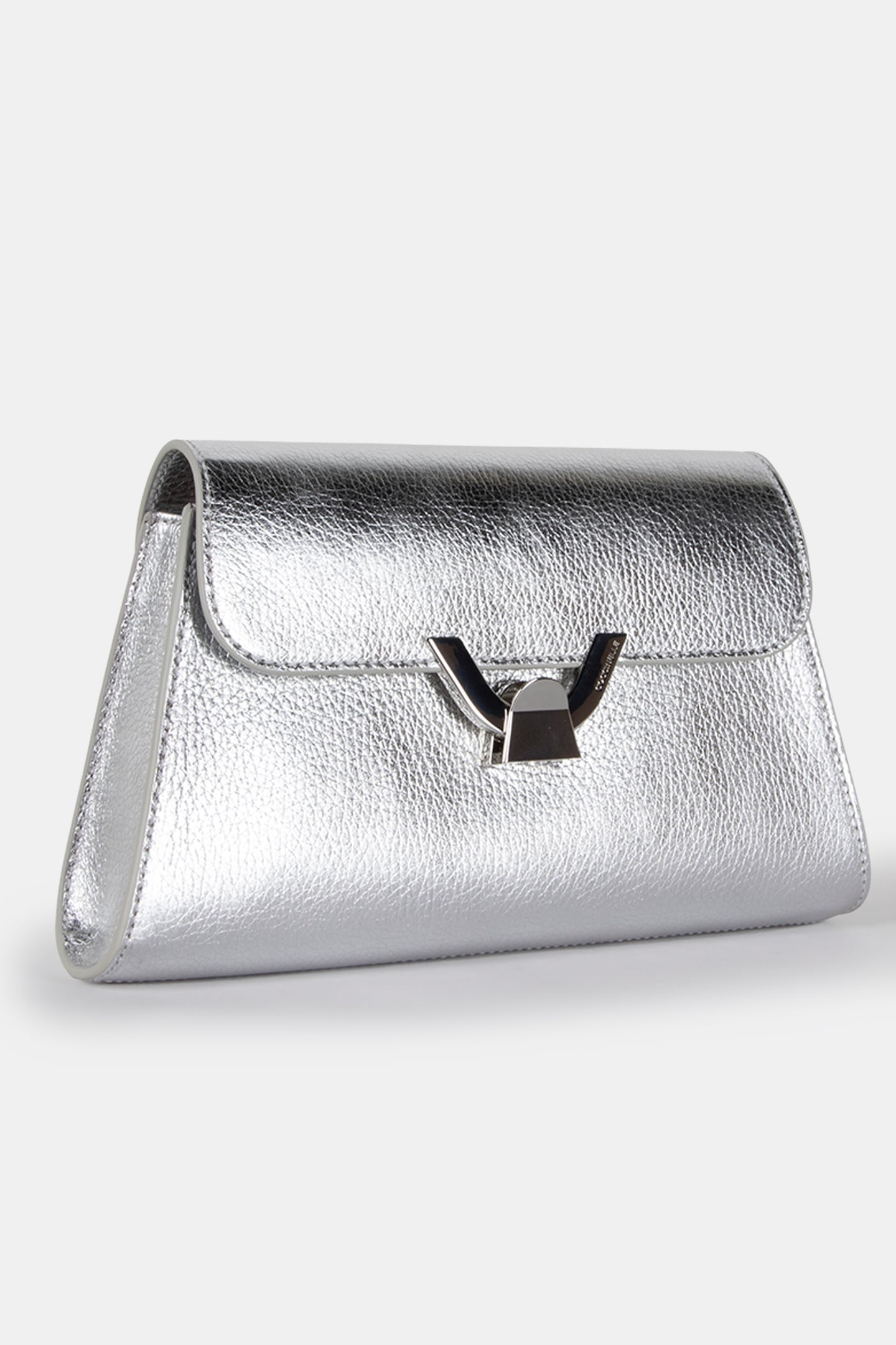 RECTANGLE SHOULDER BAG IN SILVER 3