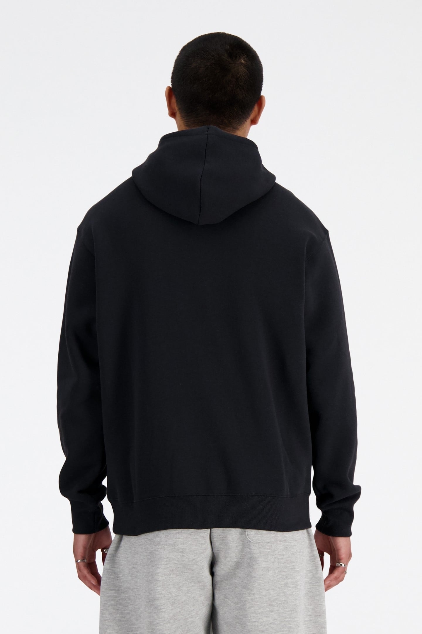 SPORT ESSENTIALS FLEECE HOODIE BLACK 3