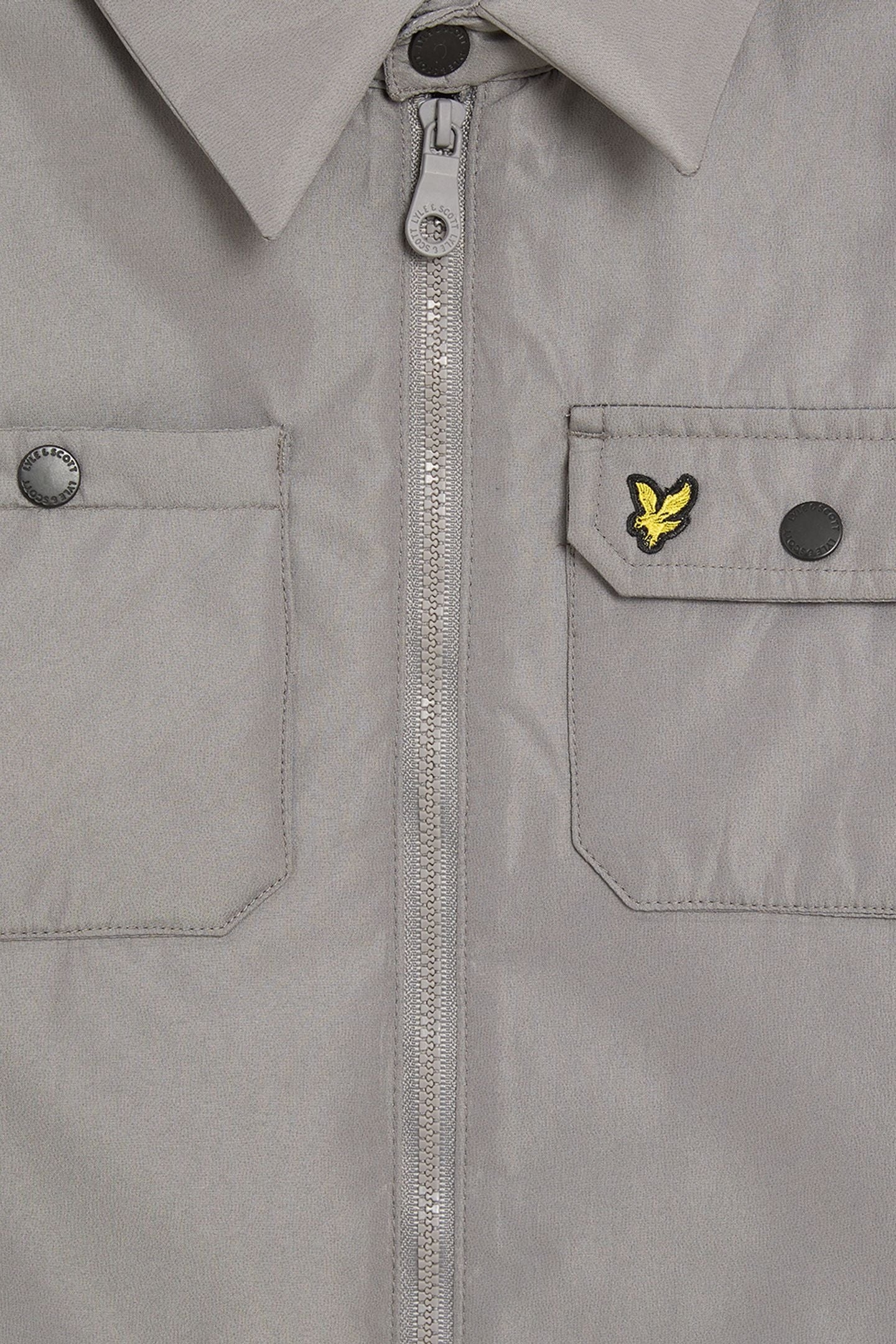 PADDED WOVEN OVERSHIRT SHARKSKIN 4