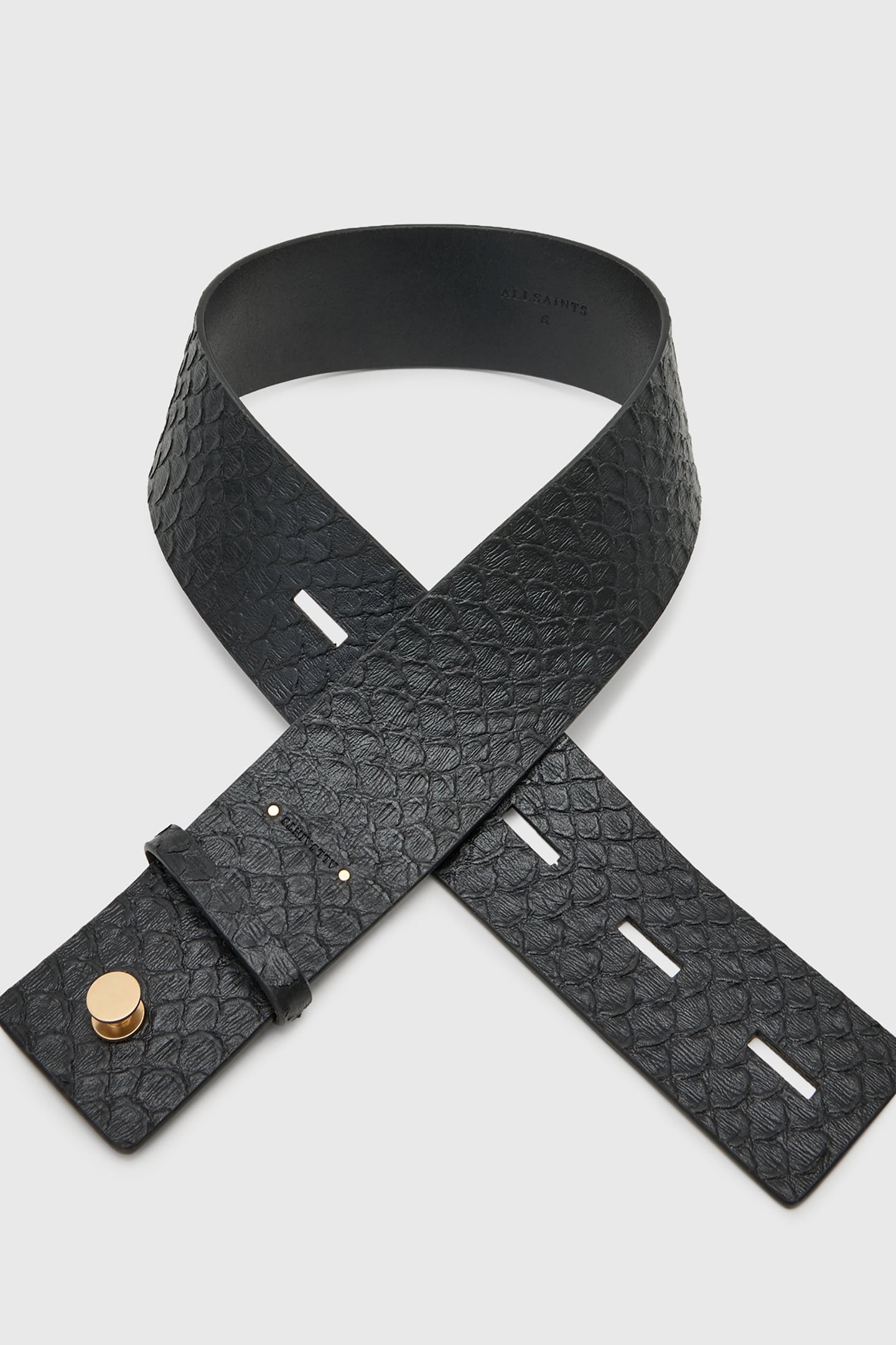 ANANTA STUDDED BELT BLACK/WARM BRASS 3