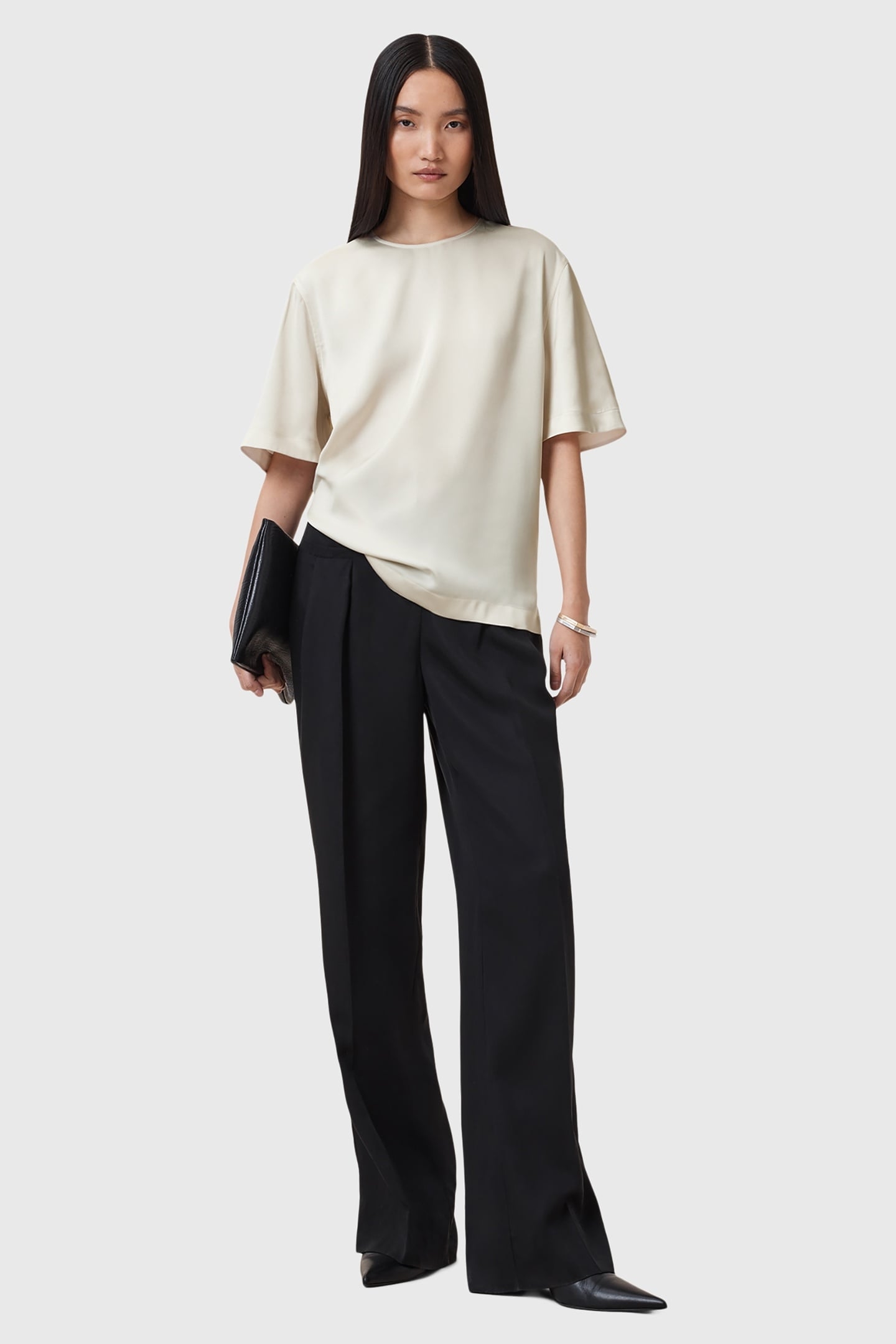 AMELIE SATIN TEE TOFU WHITE 1