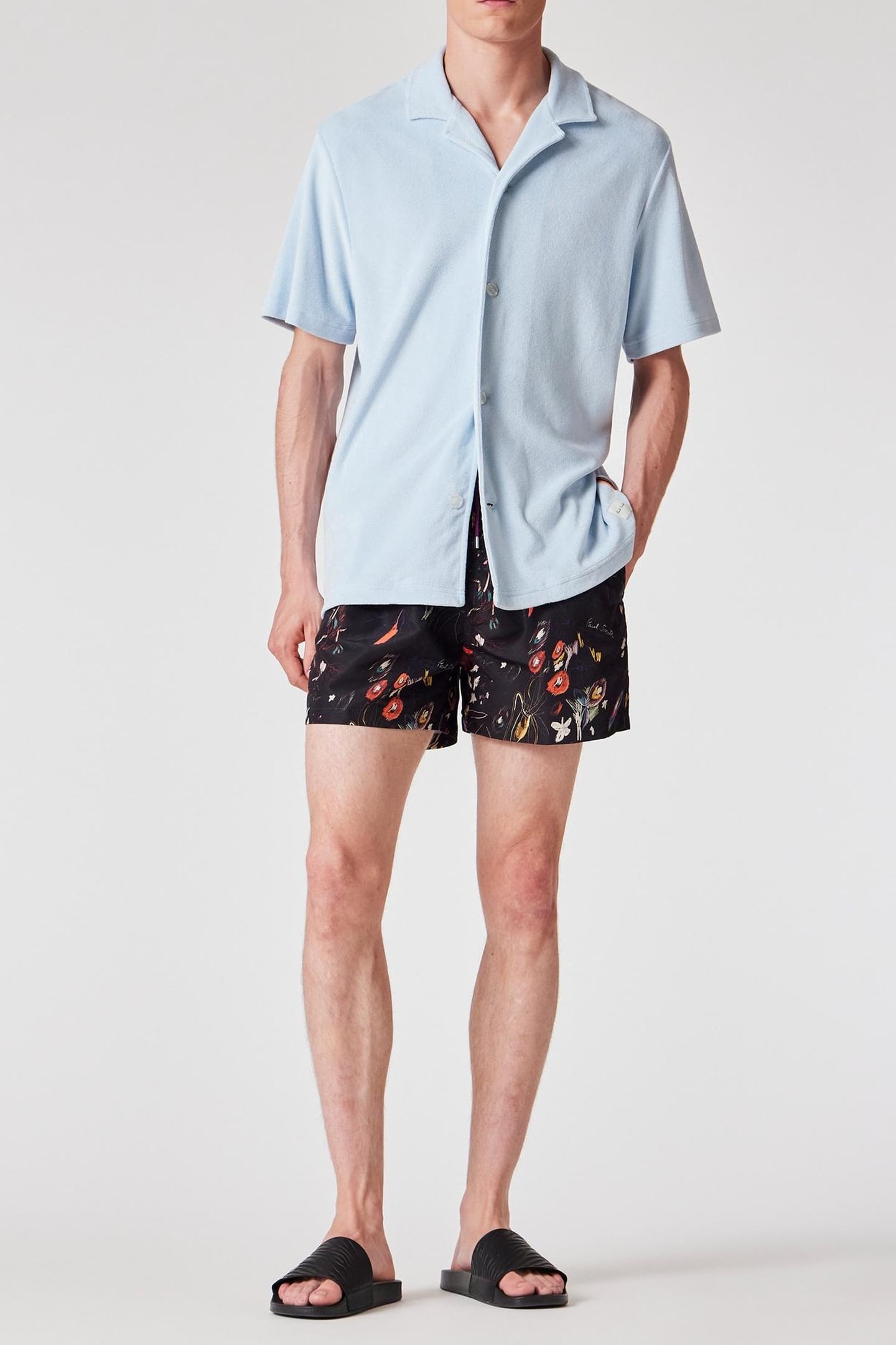 SHIRT SS TOWEL STRIPE LIGHT BLUE 2