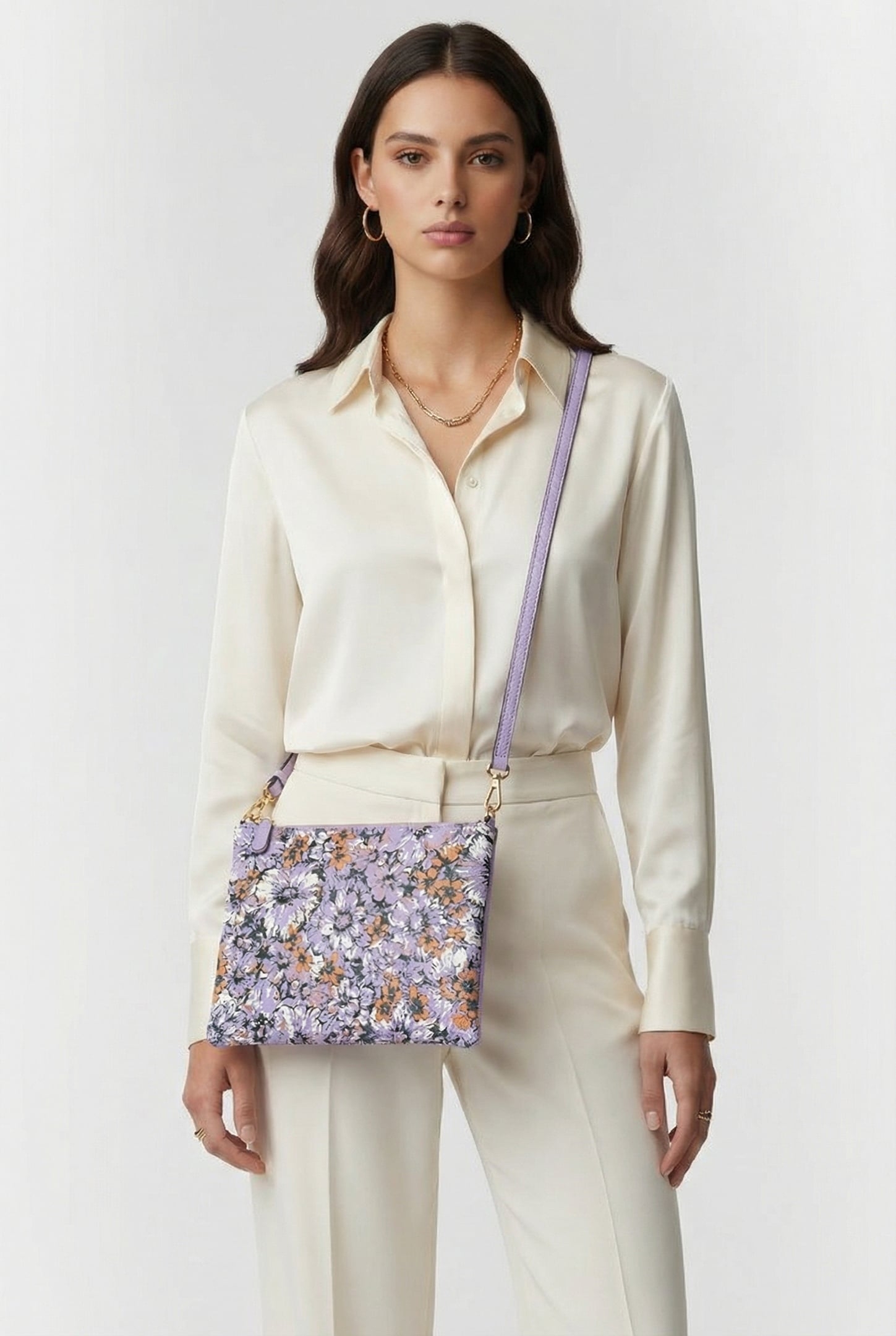 BEST CROSSBODY FLOWER PRINT MULTI LAVENDER 1