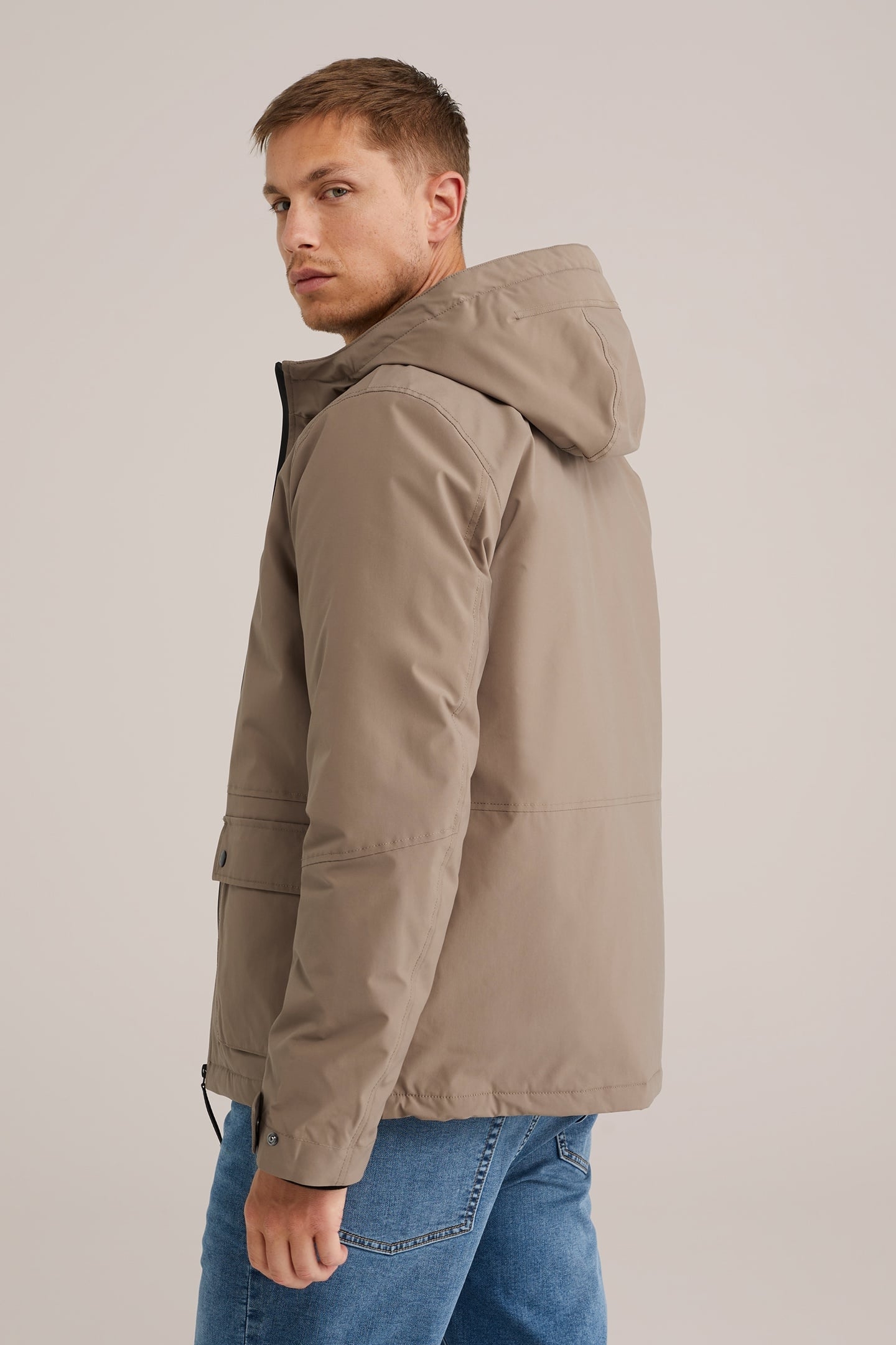 JACKET NORMAL LENGTH TAUPE 2