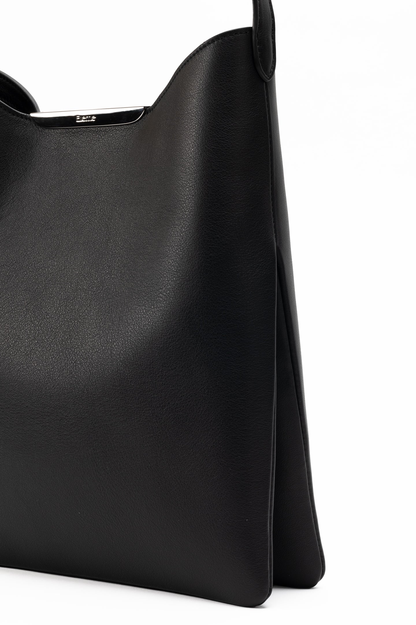 GEMINI PEBBLED LEATHER BLACK-SILVER 3