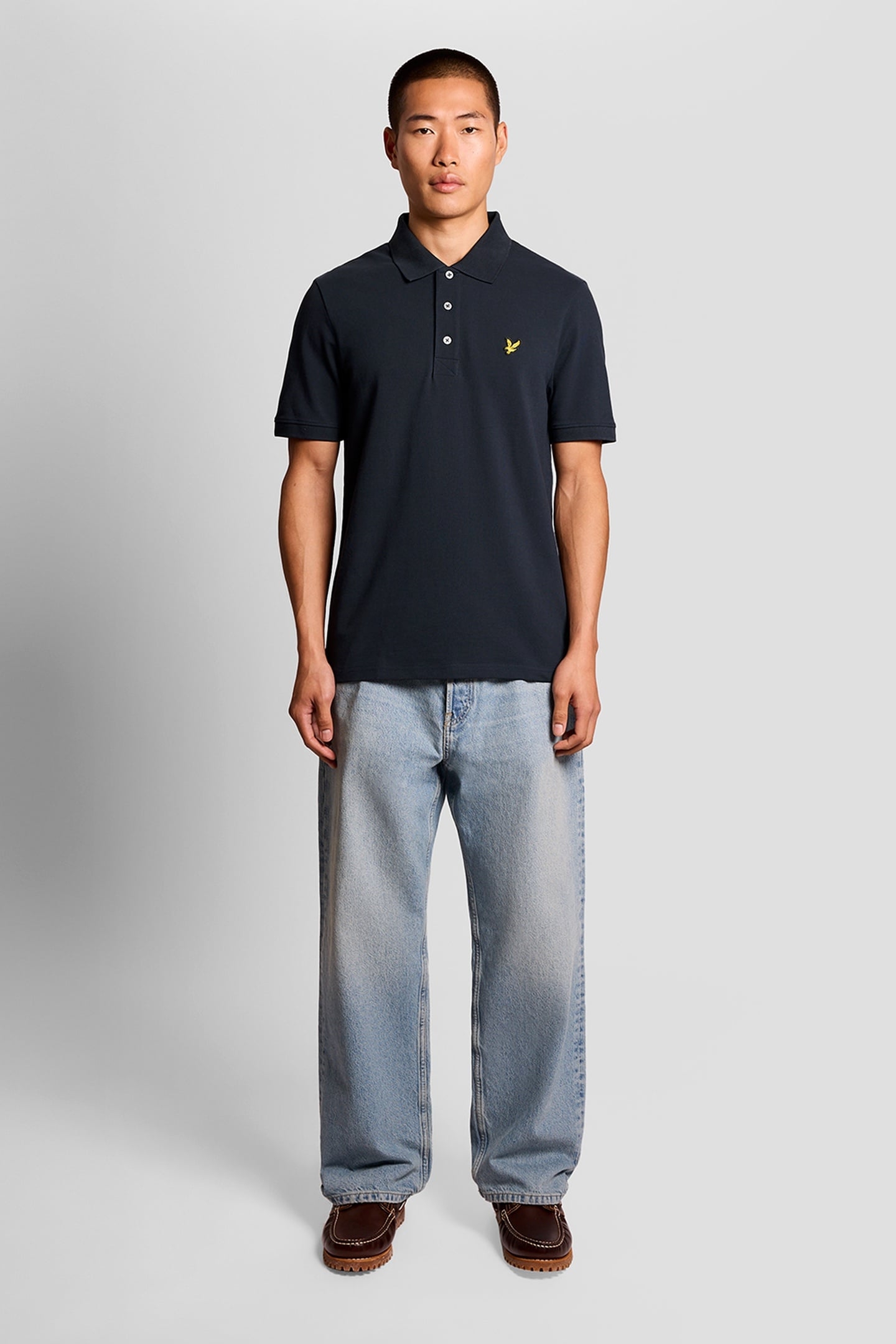 PLAIN POLO SHIRT GRAYSTONE 1