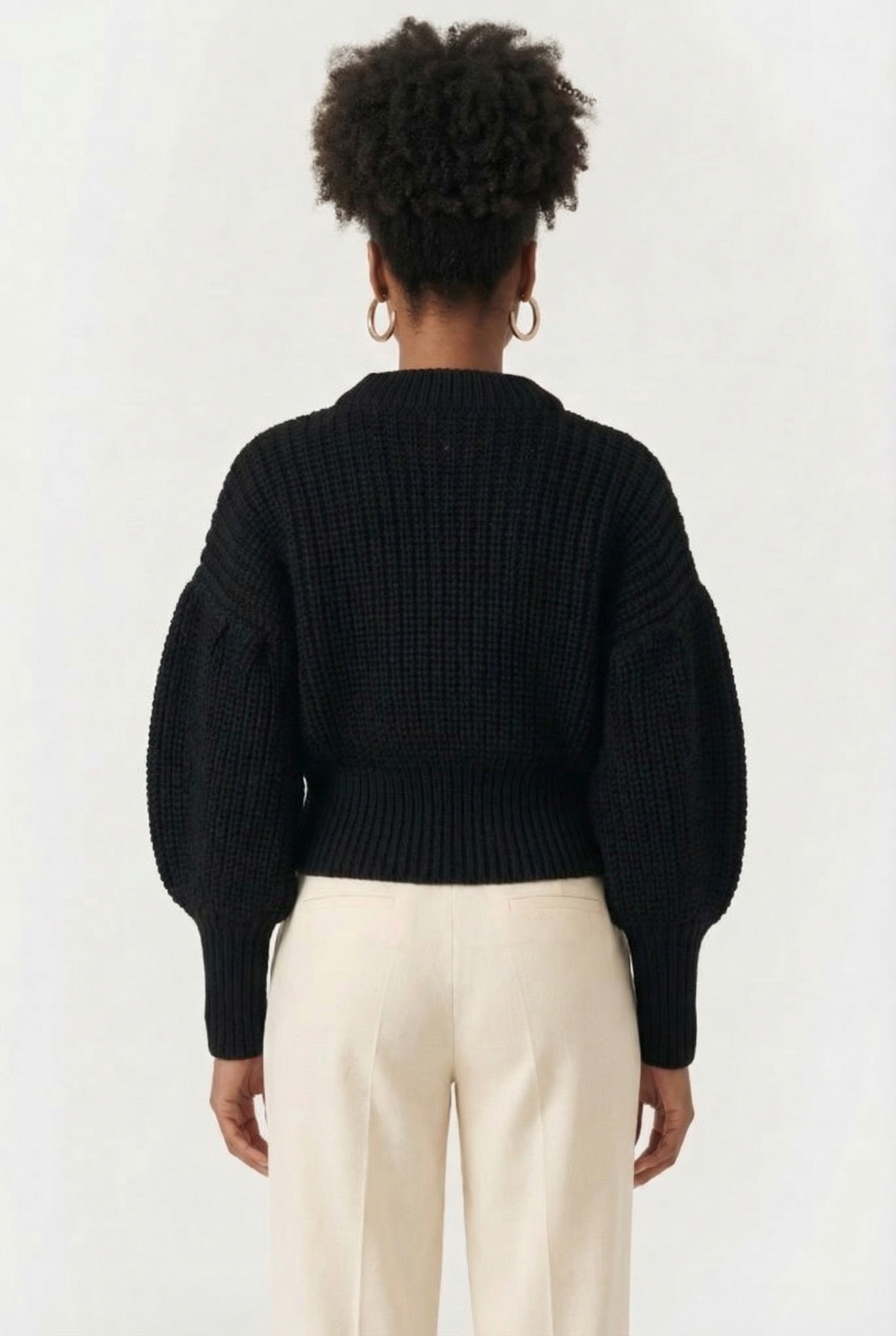 MICHELLE FLAT KNIT DEEP BLACK 2