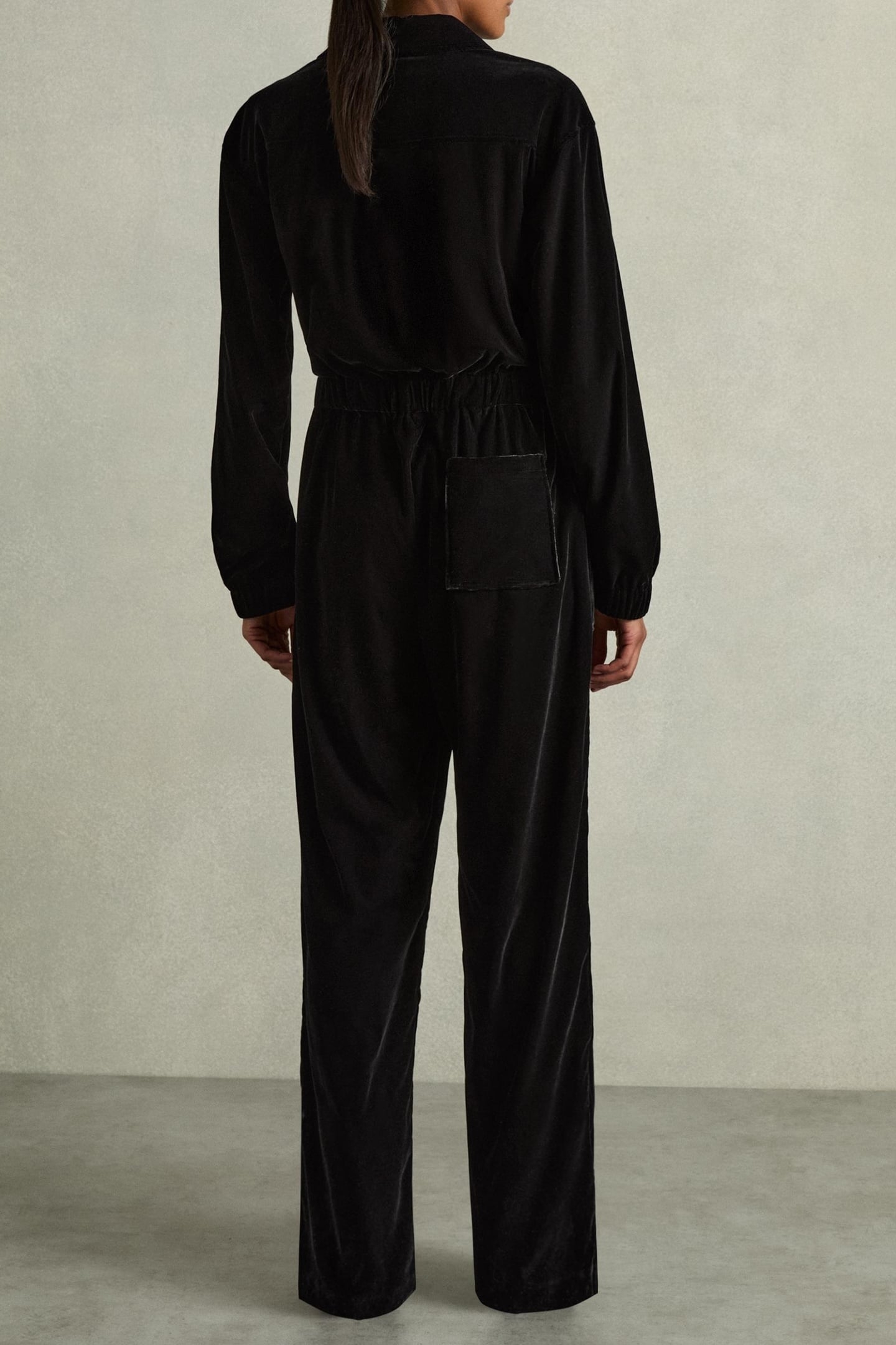 VELVET JUMPSUIT BLACK 3