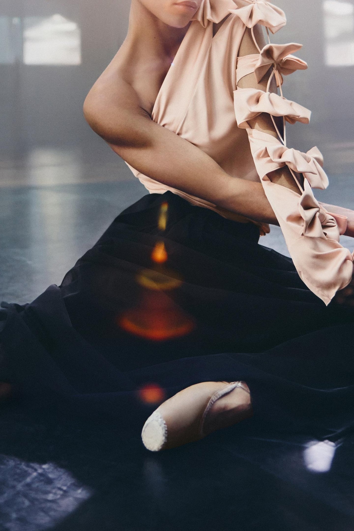 BOW SLEEVE TOP PALE PINK 7