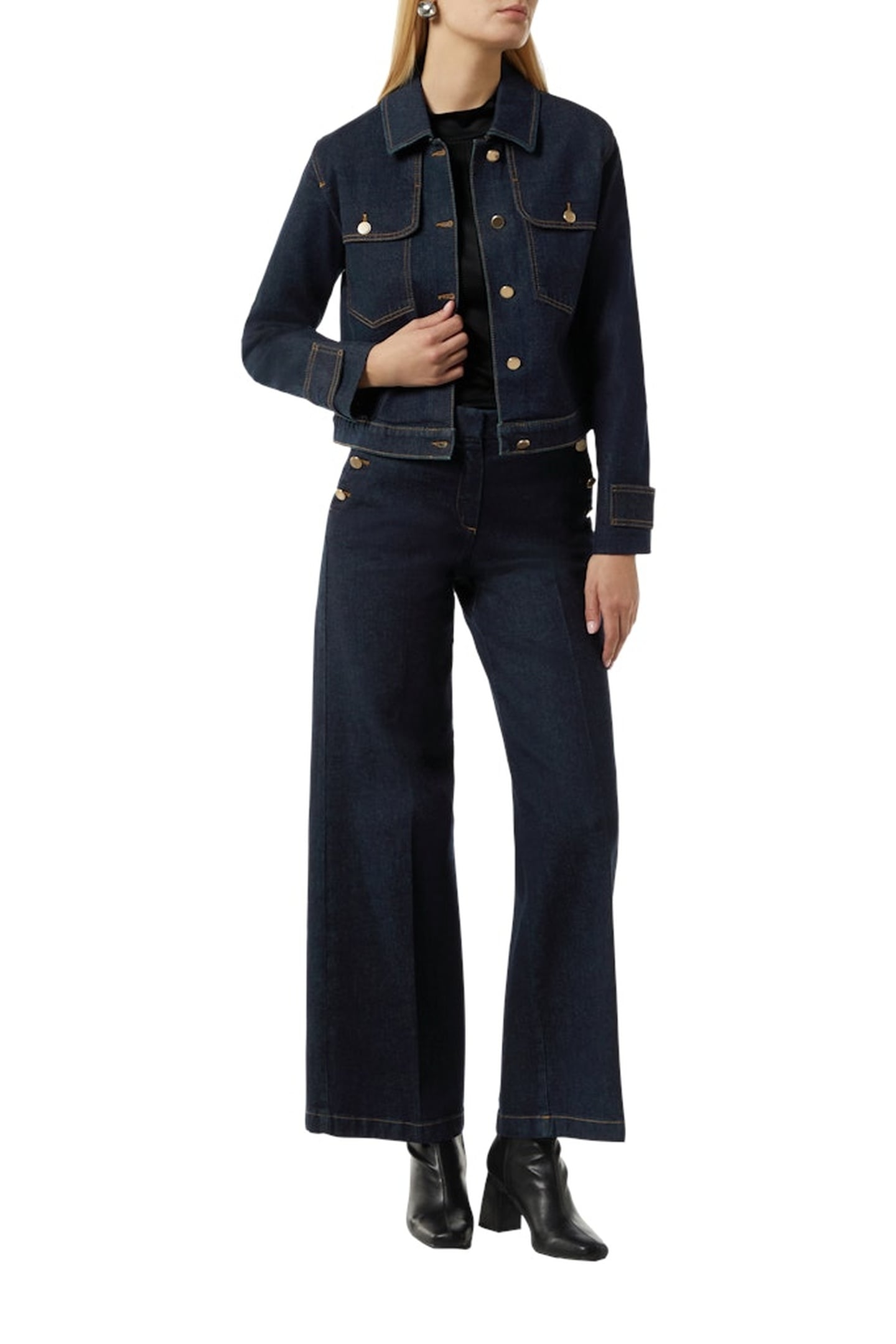 COMMA JACKETS INDOOR BLUE DENIM 1