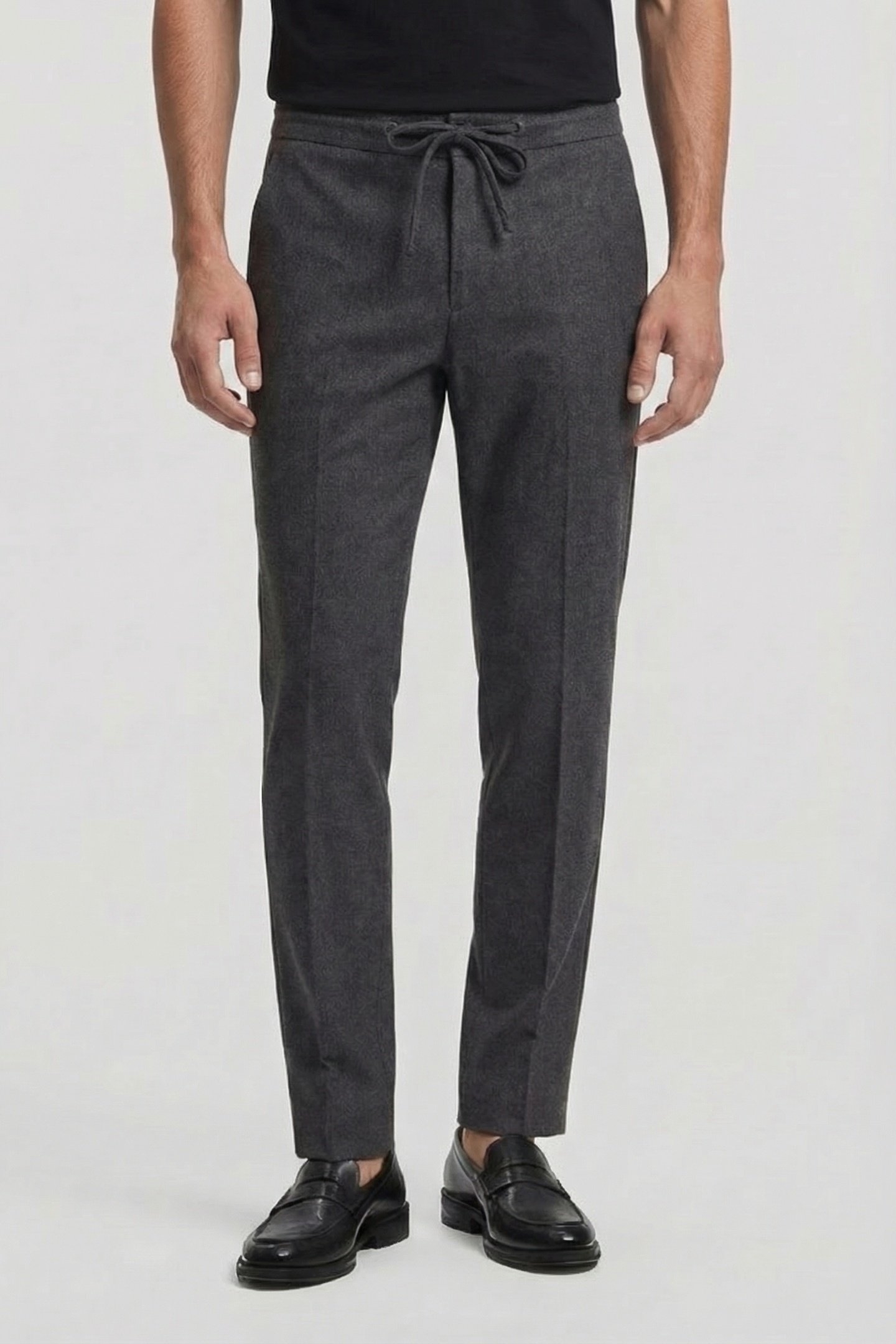 DARKGREY MELANGE PANTS 1