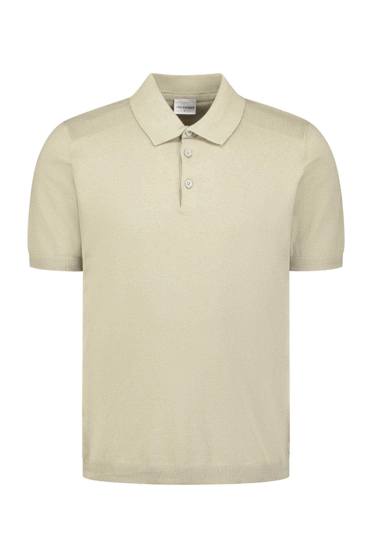 PULLOVER SHORT SLEEVE POLO BUTTON TAUPE 1