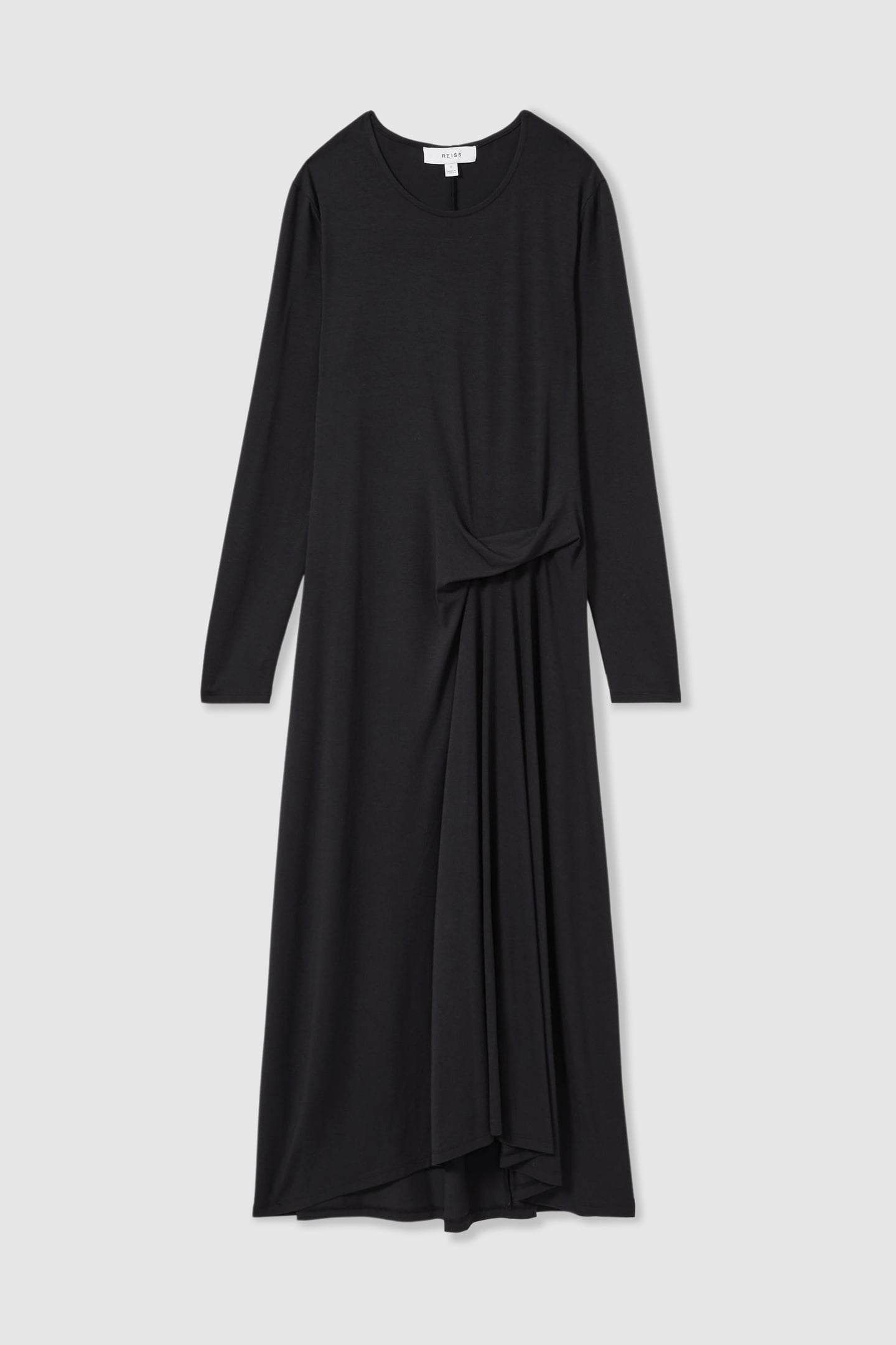 RUCHED PLAIN MIDI NAVY 3