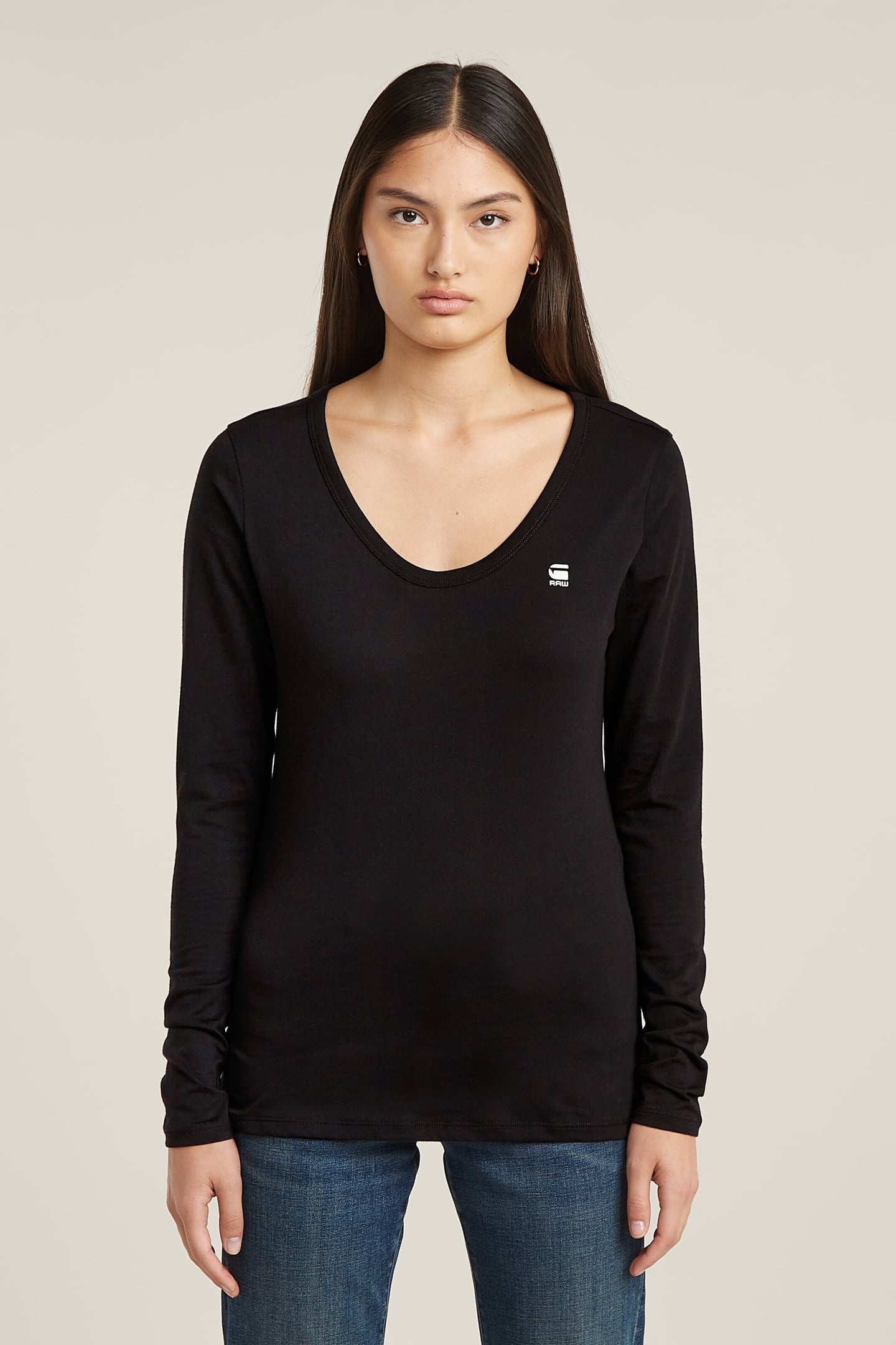 SLIM R T L\S DK BLACK 2