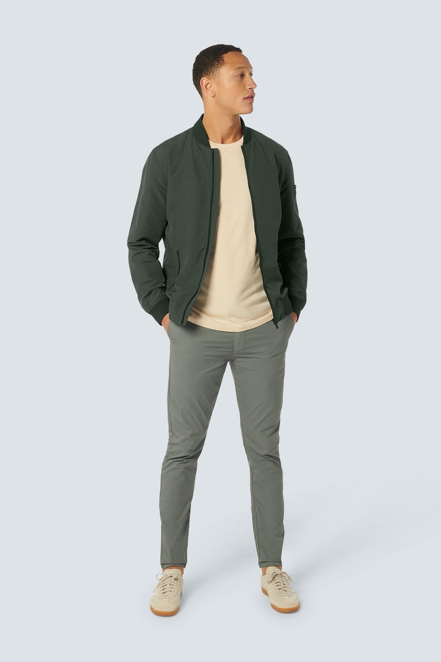 JACKET SHORT FIT BOMBER DARK STEEL 3